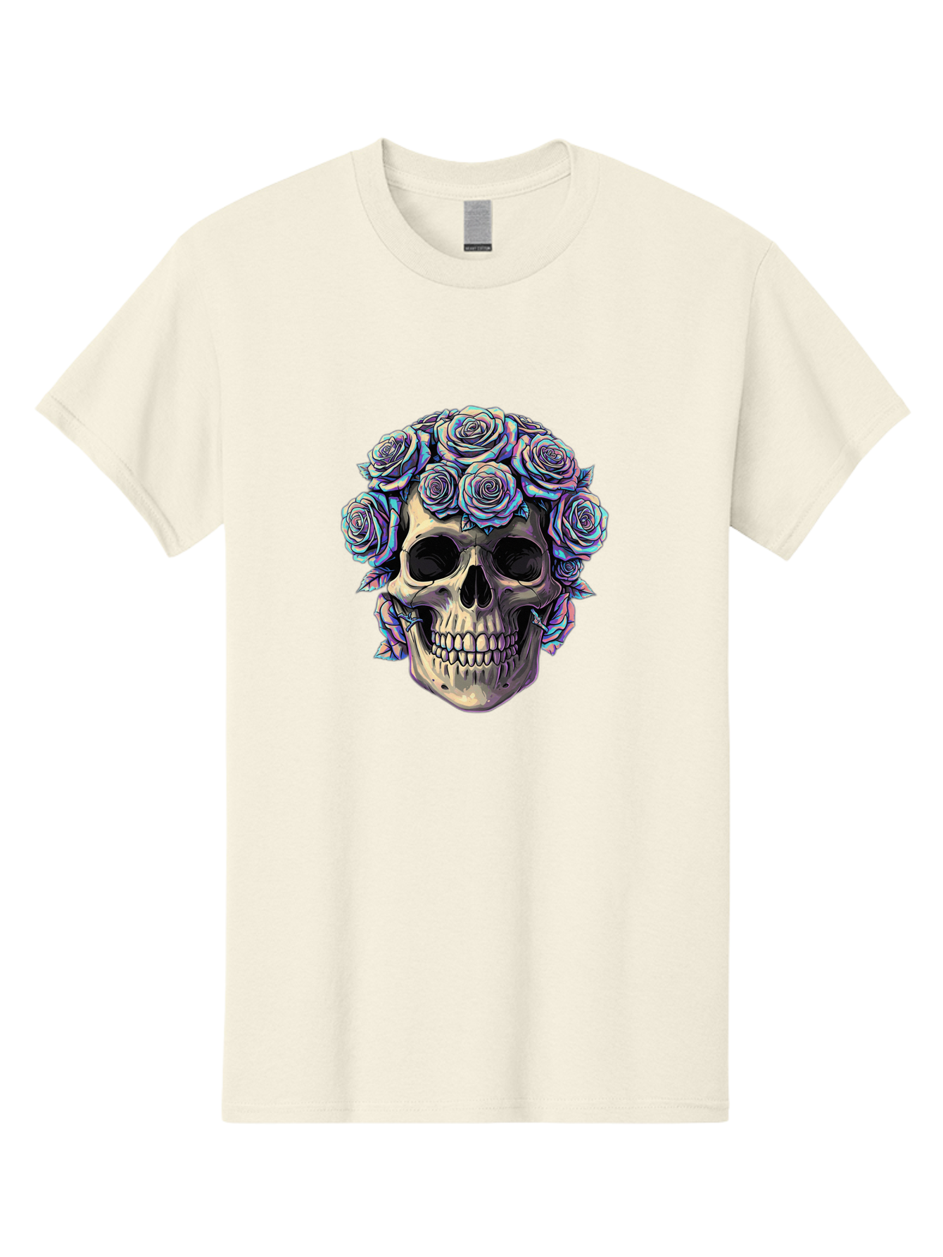 Skull-With-Roses-1 Men'S Graphic Tee, 100% Cotton, Comfortable Casual Summer Wear, Machine Washable, Vintage Camera, Old Camera, Antique Camera, Black Camera, Classic Photography, Photography Equipment, Nostalgic Device, Film Camera, Ban490 8