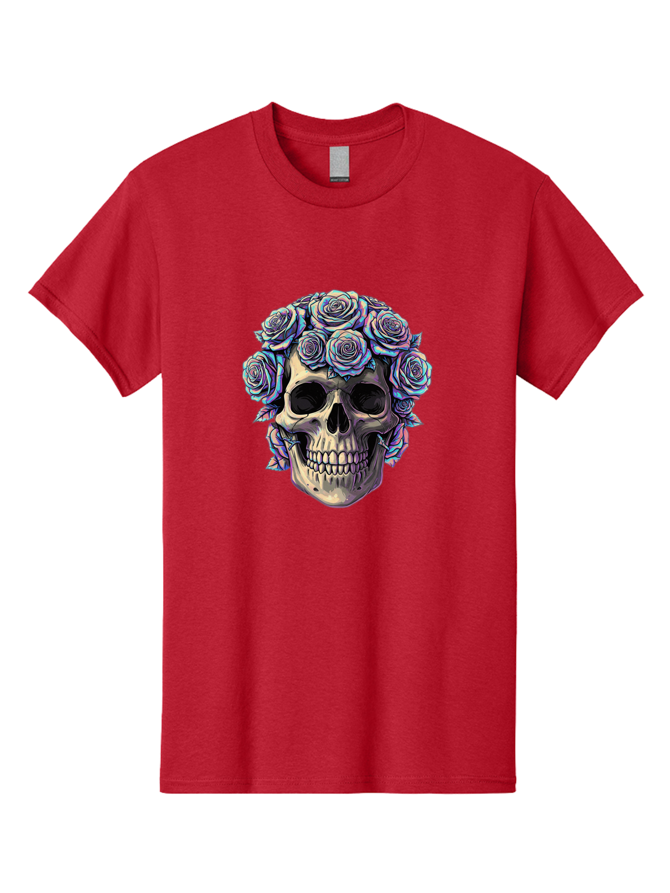 Skull-With-Roses-1 Men'S Graphic Tee, 100% Cotton, Comfortable Casual Summer Wear, Machine Washable, Vintage Camera, Old Camera, Antique Camera, Black Camera, Classic Photography, Photography Equipment, Nostalgic Device, Film Camera, Ban490 10