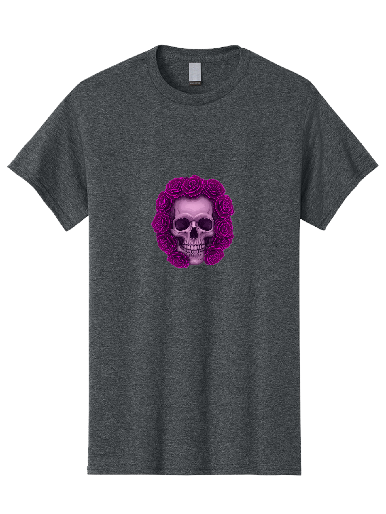 Skull-With-Roses-2 Men'S Graphic Tee, 100% Cotton, Comfortable Casual Summer Wear, Machine Washable, Vintage Camera, Old Camera, Antique Camera, Black Camera, Classic Photography, Photography Equipment, Nostalgic Device, Film Camera, Ban491 1