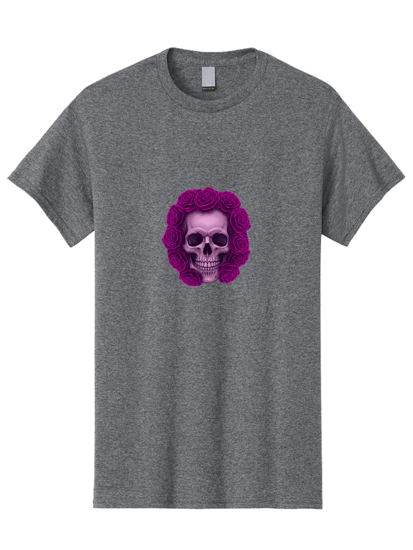 Skull-With-Roses-2 Men'S Graphic Tee, 100% Cotton, Comfortable Casual Summer Wear, Machine Washable, Vintage Camera, Old Camera, Antique Camera, Black Camera, Classic Photography, Photography Equipment, Nostalgic Device, Film Camera, Ban491 2