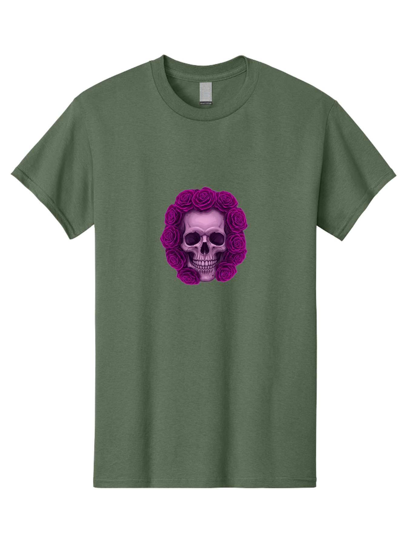 Skull-With-Roses-2 Men'S Graphic Tee, 100% Cotton, Comfortable Casual Summer Wear, Machine Washable, Vintage Camera, Old Camera, Antique Camera, Black Camera, Classic Photography, Photography Equipment, Nostalgic Device, Film Camera, Ban491 5