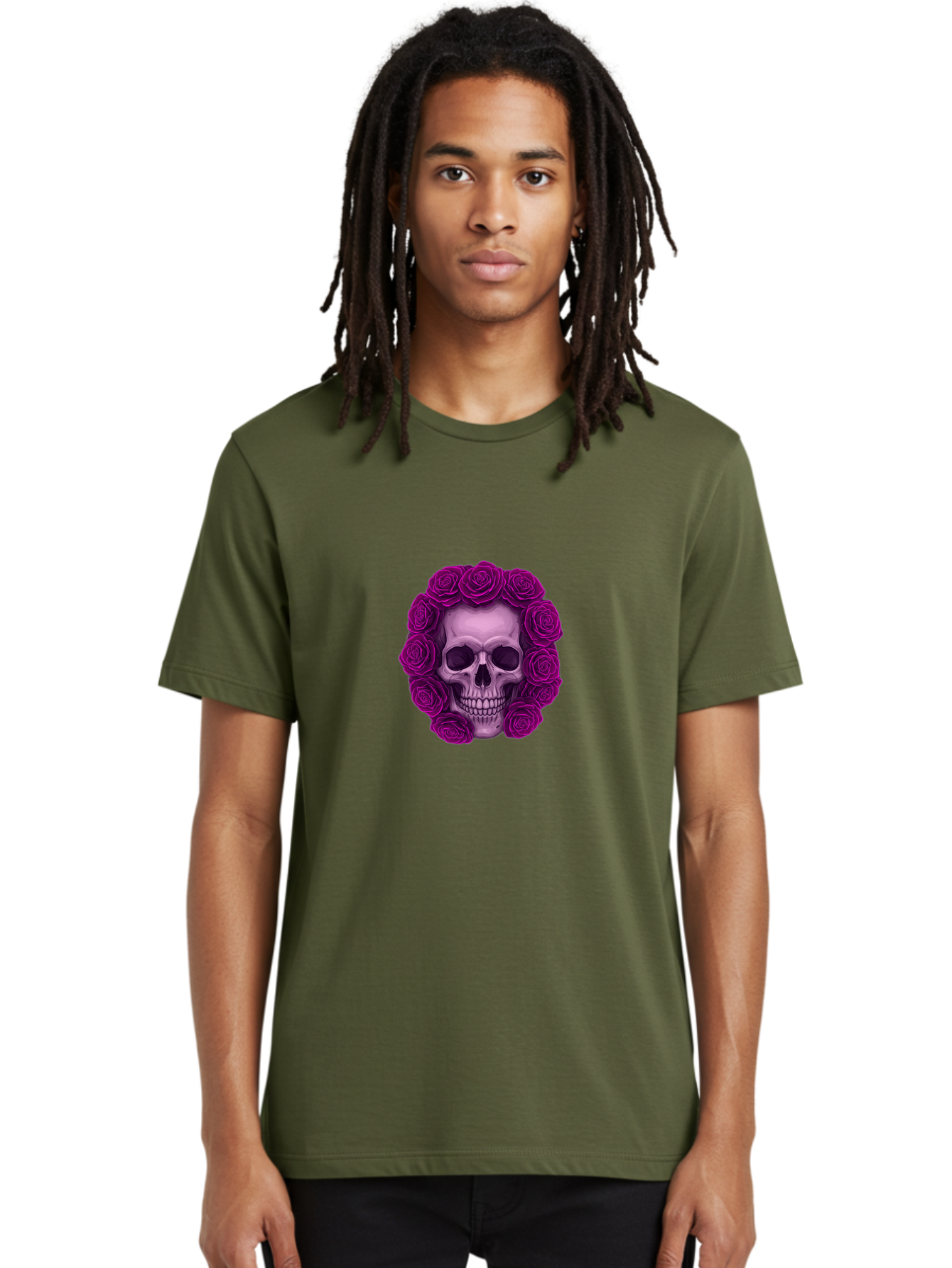 Skull-With-Roses-2 Men'S Graphic Tee, 100% Cotton, Comfortable Casual Summer Wear, Machine Washable, Vintage Camera, Old Camera, Antique Camera, Black Camera, Classic Photography, Photography Equipment, Nostalgic Device, Film Camera, Ban491 20