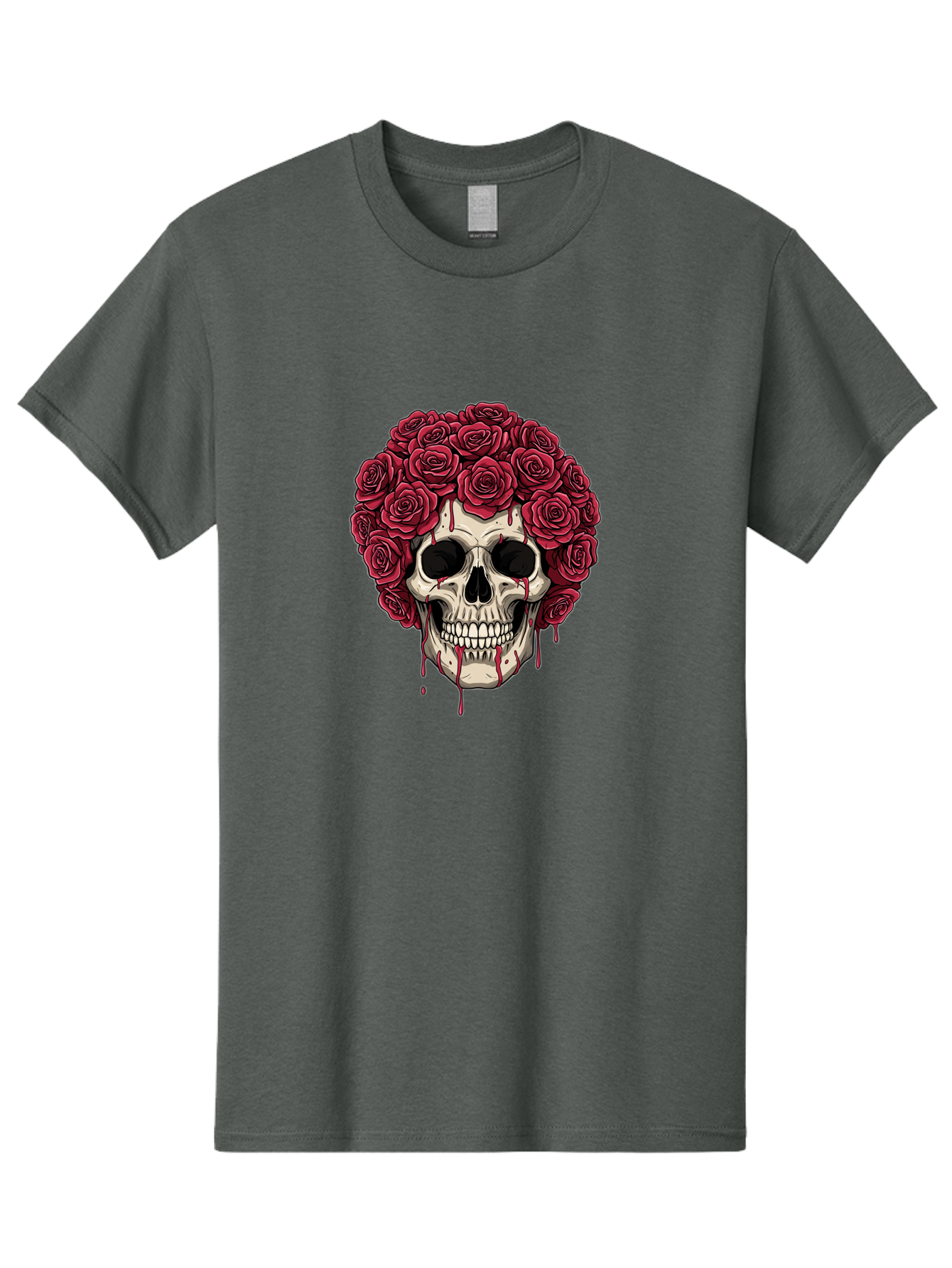 Skull-With-Roses-3 Men'S Graphic Tee, 100% Cotton, Comfortable Casual Summer Wear, Machine Washable, Vintage Camera, Old Camera, Antique Camera, Black Camera, Classic Photography, Photography Equipment, Nostalgic Device, Film Camera, Ban492 15