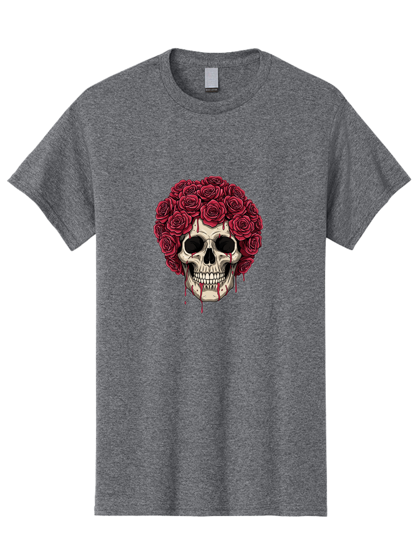 Skull-With-Roses-3 Men'S Graphic Tee, 100% Cotton, Comfortable Casual Summer Wear, Machine Washable, Vintage Camera, Old Camera, Antique Camera, Black Camera, Classic Photography, Photography Equipment, Nostalgic Device, Film Camera, Ban492 10