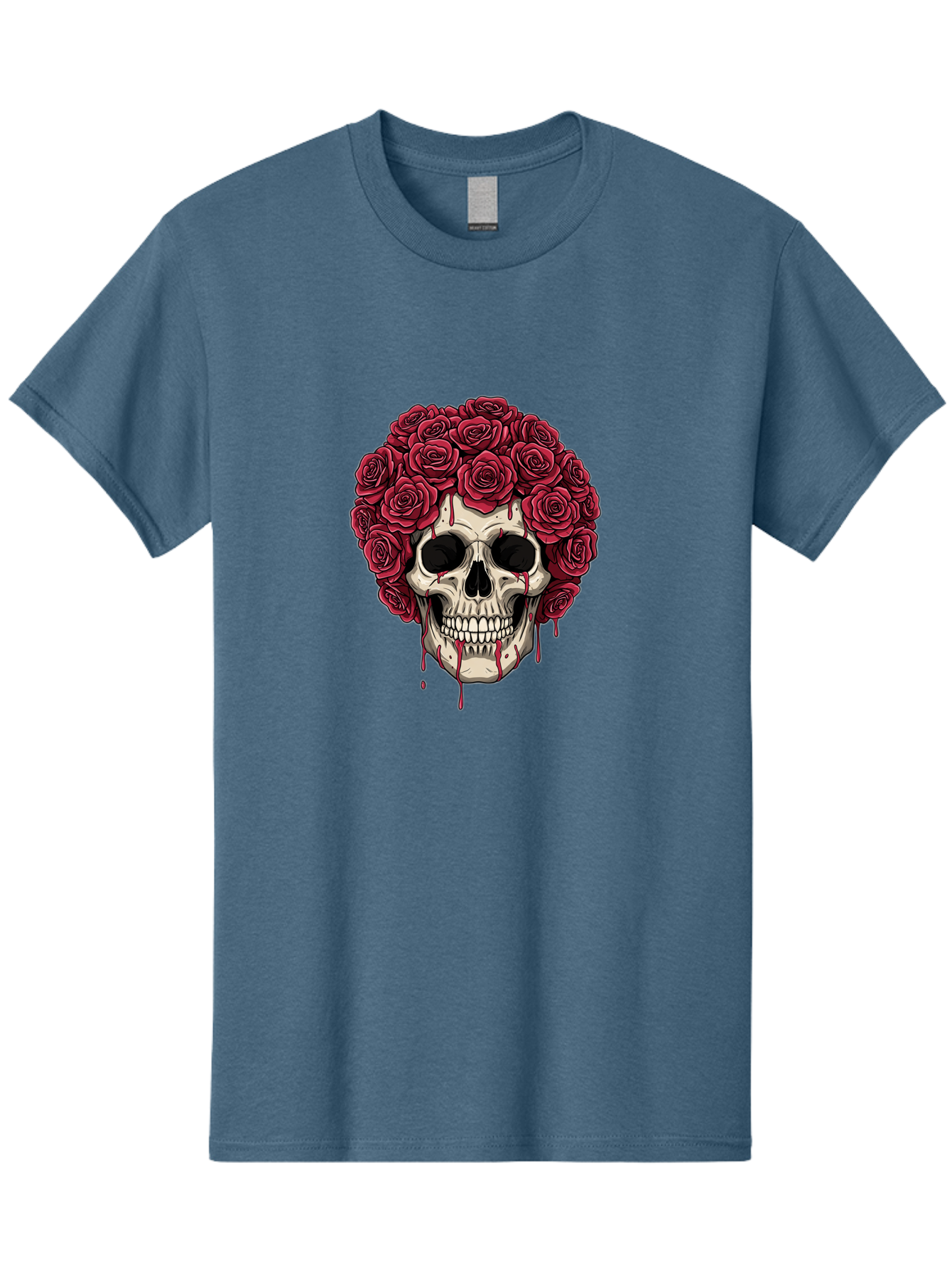 Skull-With-Roses-3 Men'S Graphic Tee, 100% Cotton, Comfortable Casual Summer Wear, Machine Washable, Vintage Camera, Old Camera, Antique Camera, Black Camera, Classic Photography, Photography Equipment, Nostalgic Device, Film Camera, Ban492 9
