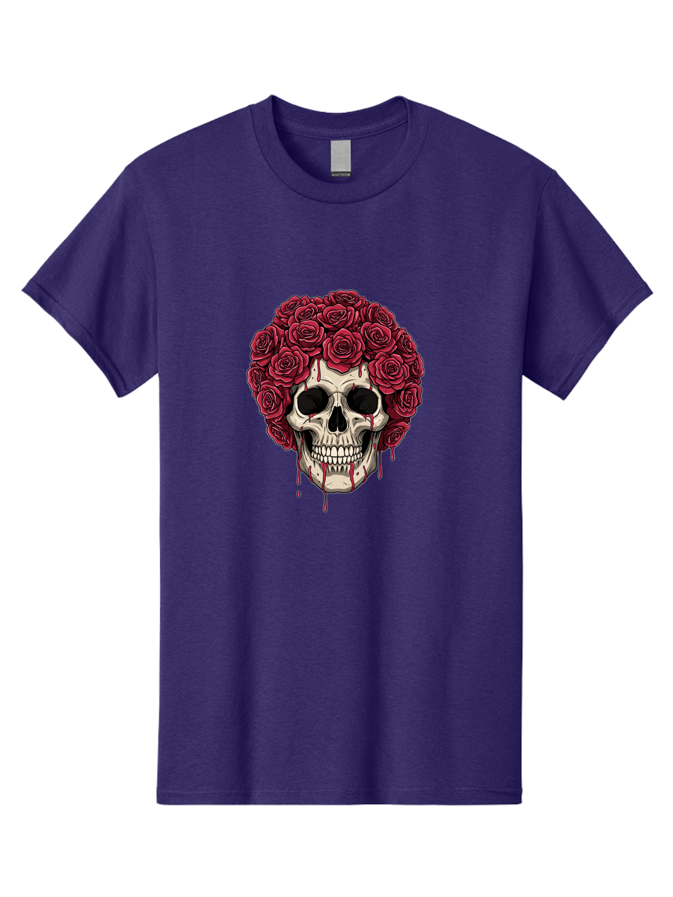 Skull-With-Roses-3 Men'S Graphic Tee, 100% Cotton, Comfortable Casual Summer Wear, Machine Washable, Vintage Camera, Old Camera, Antique Camera, Black Camera, Classic Photography, Photography Equipment, Nostalgic Device, Film Camera, Ban492 5