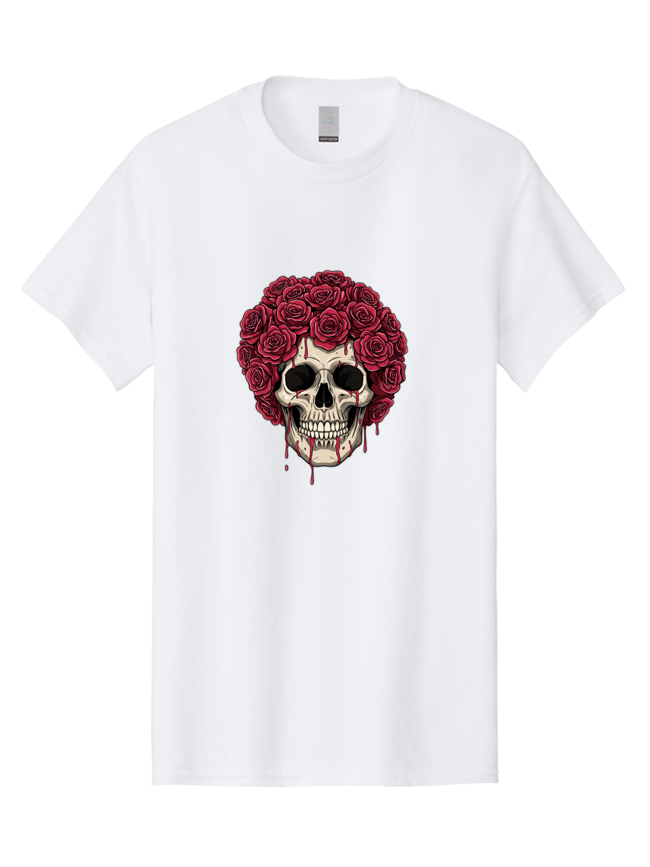 Skull-With-Roses-3 Men'S Graphic Tee, 100% Cotton, Comfortable Casual Summer Wear, Machine Washable, Vintage Camera, Old Camera, Antique Camera, Black Camera, Classic Photography, Photography Equipment, Nostalgic Device, Film Camera, Ban492 8