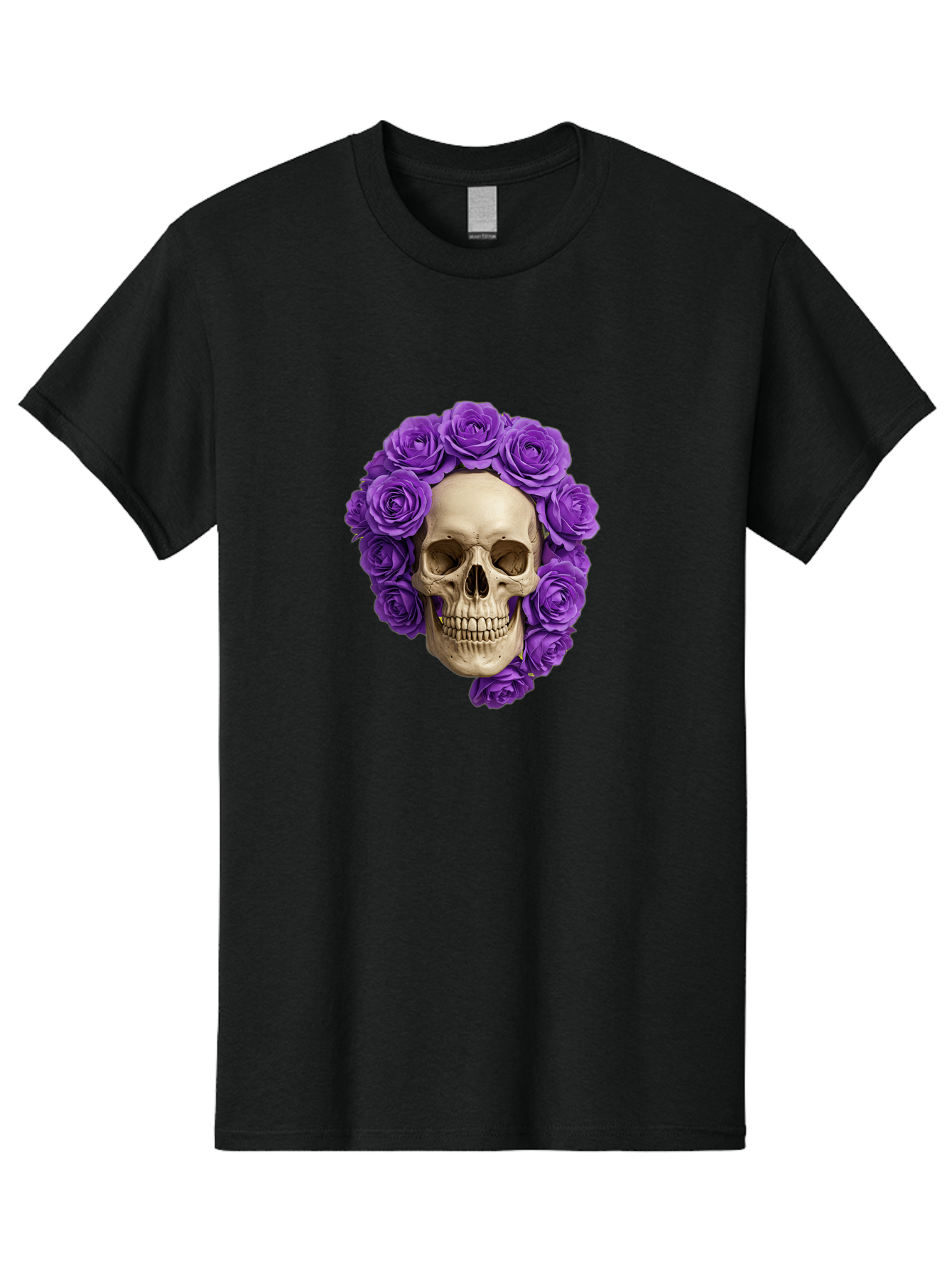 Skull-With-Roses Men'S Graphic Tee, 100% Cotton, Comfortable Casual Summer Wear, Machine Washable, Vintage Camera, Old Camera, Antique Camera, Black Camera, Classic Photography, Photography Equipment, Nostalgic Device, Film Camera, Camera Art Ban496 8