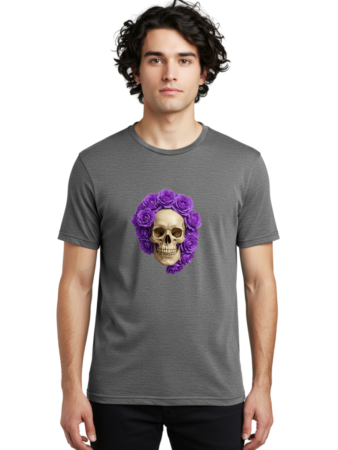 Skull-With-Roses Men'S Graphic Tee, 100% Cotton, Comfortable Casual Summer Wear, Machine Washable, Vintage Camera, Old Camera, Antique Camera, Black Camera, Classic Photography, Photography Equipment, Nostalgic Device, Film Camera, Camera Art Ban496 21