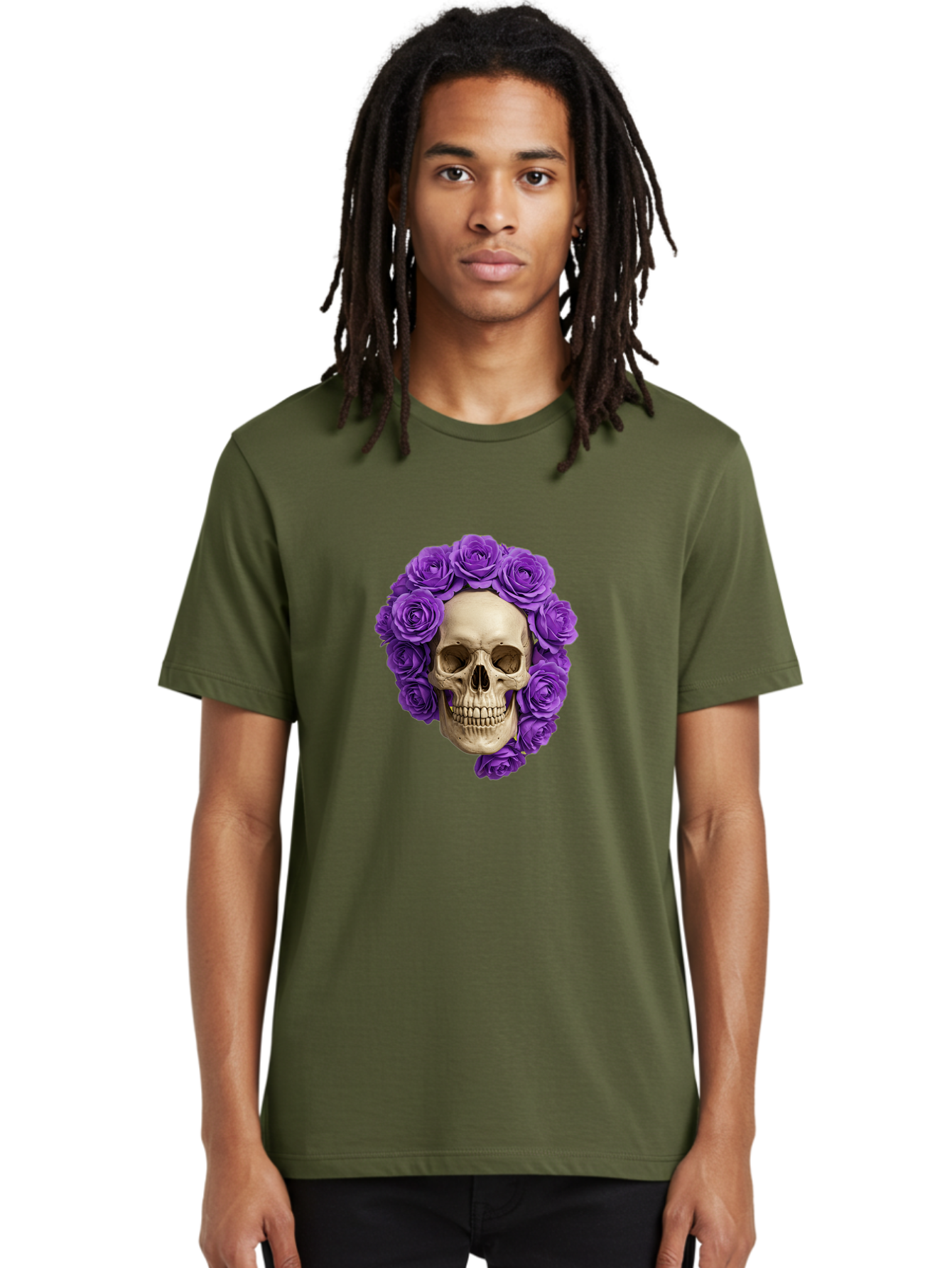Skull-With-Roses Men'S Graphic Tee, 100% Cotton, Comfortable Casual Summer Wear, Machine Washable, Vintage Camera, Old Camera, Antique Camera, Black Camera, Classic Photography, Photography Equipment, Nostalgic Device, Film Camera, Camera Art Ban496 24