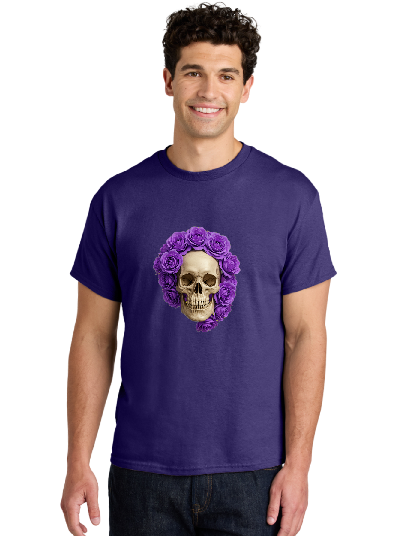 Skull-With-Roses Men'S Graphic Tee, 100% Cotton, Comfortable Casual Summer Wear, Machine Washable, Vintage Camera, Old Camera, Antique Camera, Black Camera, Classic Photography, Photography Equipment, Nostalgic Device, Film Camera, Camera Art Ban496 18