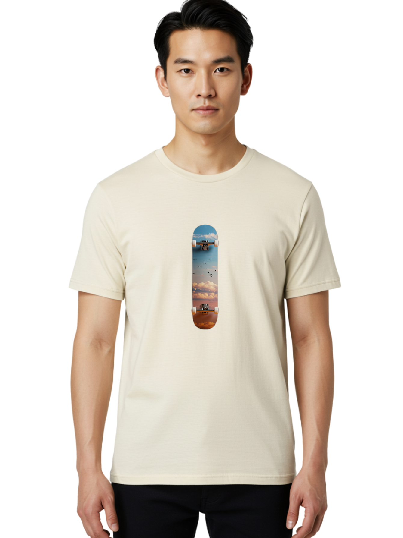 Sky-Skateboard Men'S Graphic Tee, 100% Cotton, Comfortable Casual Summer Wear, Machine Washable, Vintage Camera, Old Camera, Antique Camera, Black Camera, Classic Photography, Photography Equipment, Nostalgic Device, Film Camera, Camera Art Ban497 25