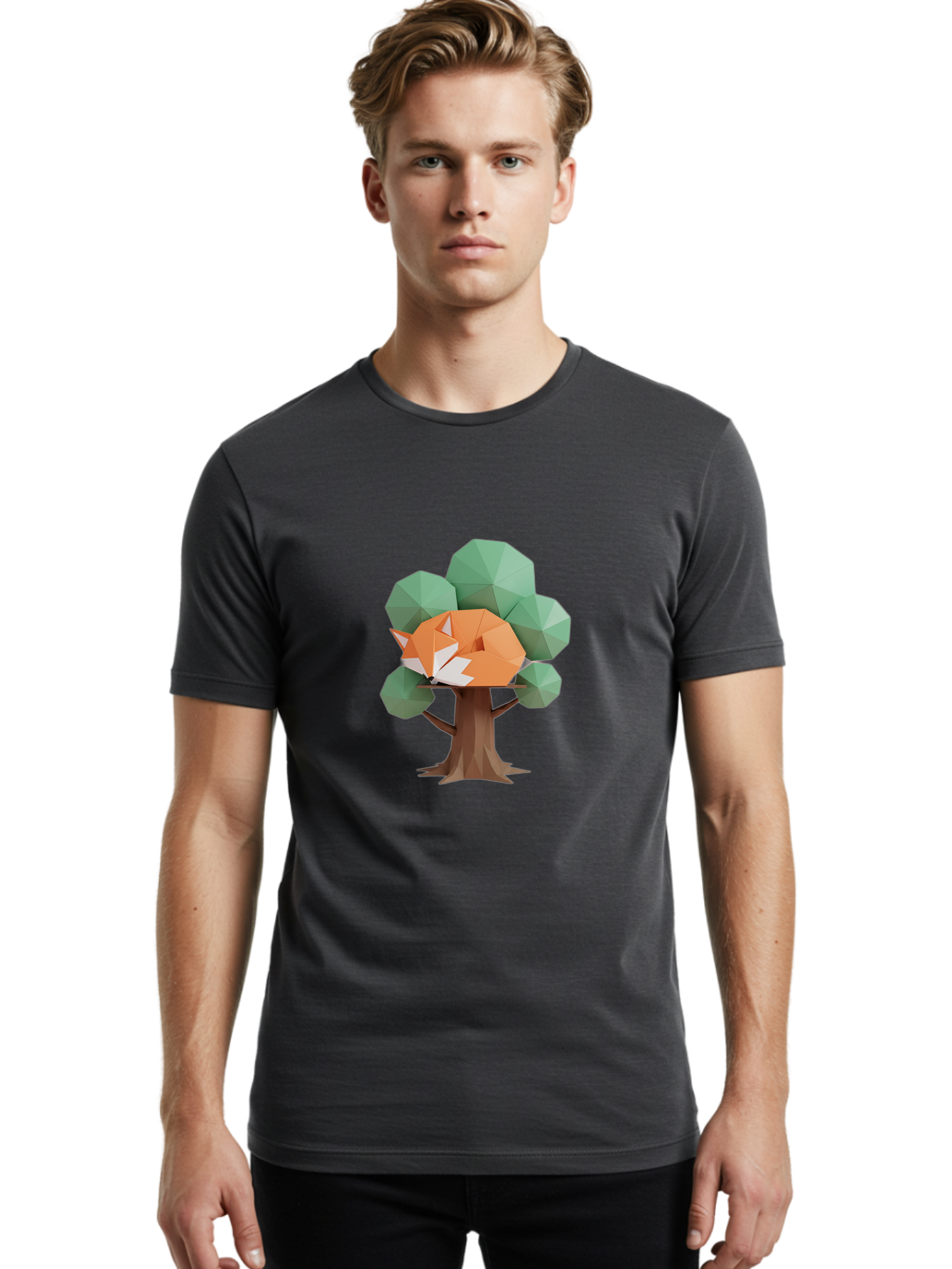 Sleeping-Fox-1 Men'S Graphic Tee, 100% Cotton, Comfortable Casual Summer Wear, Machine Washable, Vintage Camera, Old Camera, Antique Camera, Black Camera, Classic Photography, Photography Equipment, Nostalgic Device, Film Camera, Camera Art Ban499 27