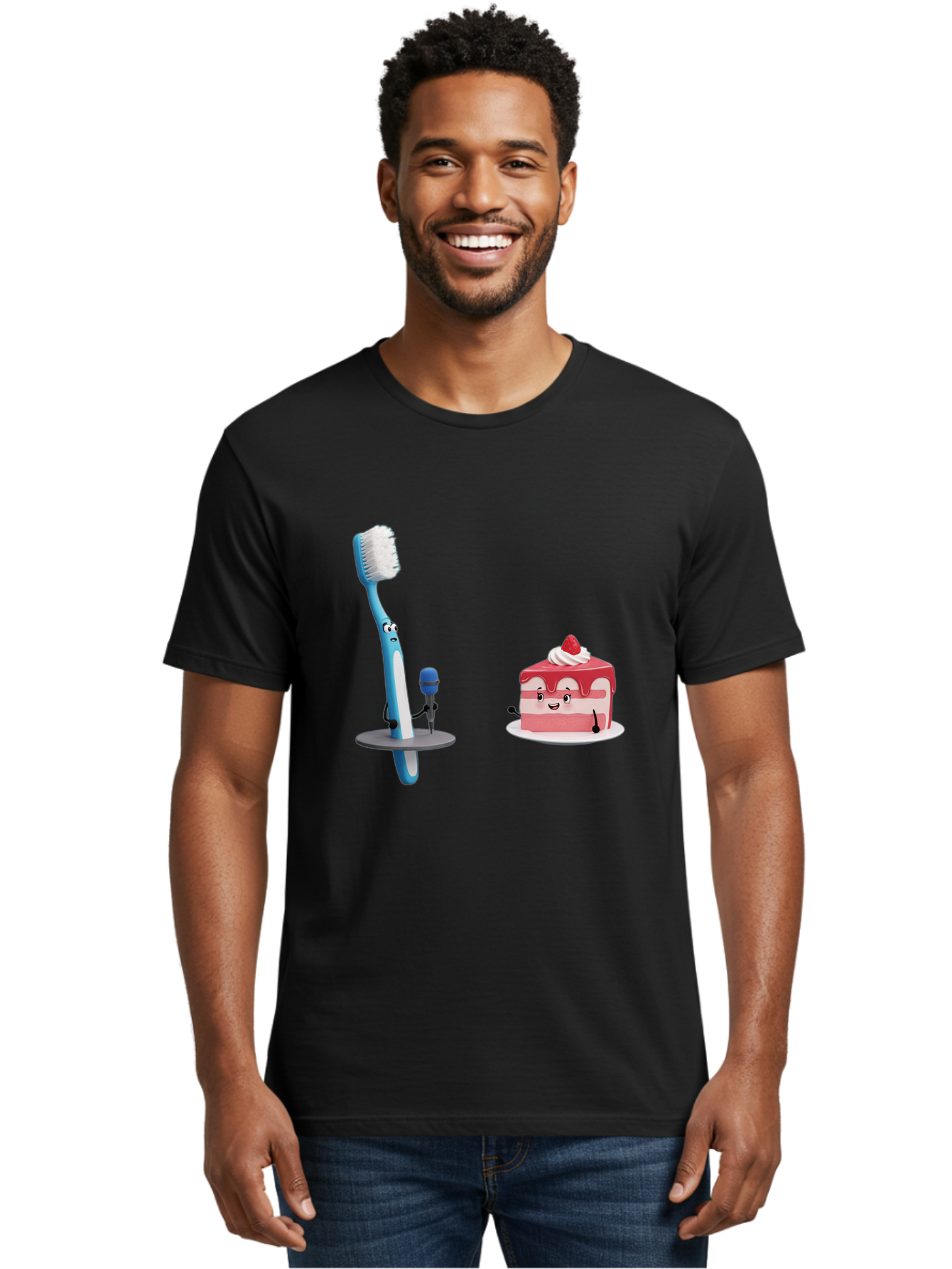 Toothbrush-And-Cake-1 Men'S Graphic Tee, 100% Cotton, Comfortable Casual Summer Wear, Machine Washable, Vintage Camera, Old Camera, Antique Camera, Black Camera, Classic Photography, Photography Equipment, Nostalgic Device, Film Camera, Ban812 22