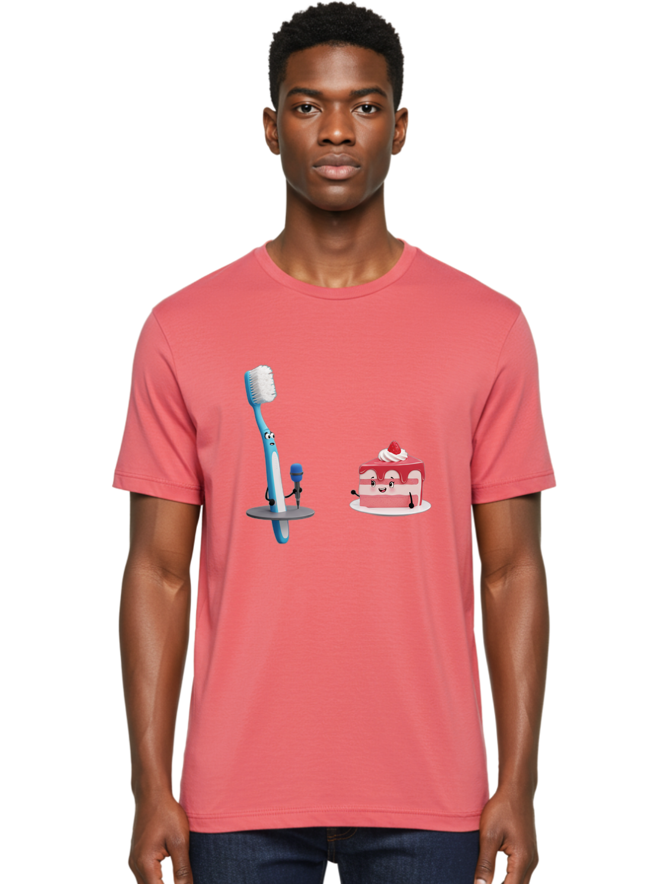 Toothbrush-And-Cake-1 Men'S Graphic Tee, 100% Cotton, Comfortable Casual Summer Wear, Machine Washable, Vintage Camera, Old Camera, Antique Camera, Black Camera, Classic Photography, Photography Equipment, Nostalgic Device, Film Camera, Ban812 24