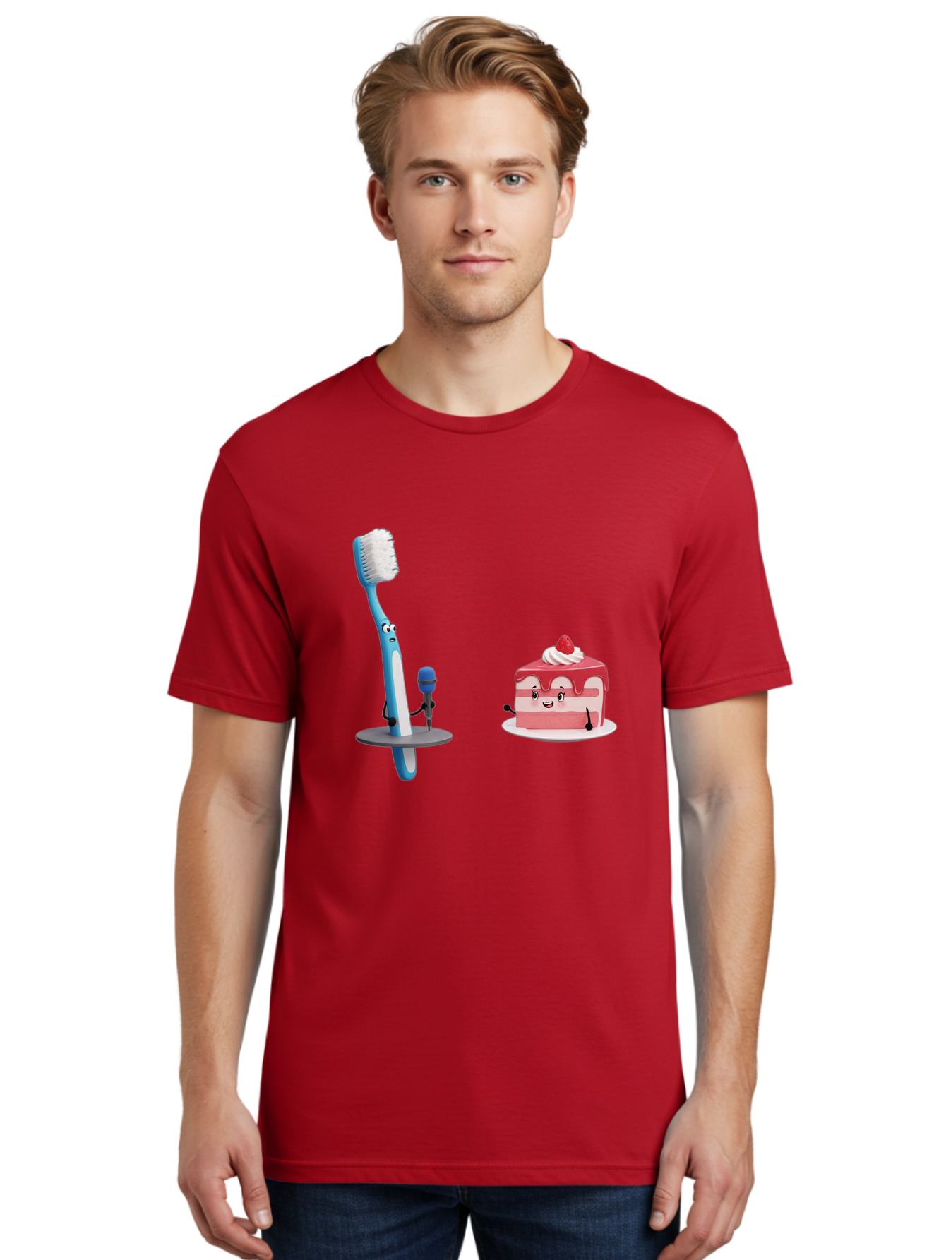 Toothbrush-And-Cake-1 Men'S Graphic Tee, 100% Cotton, Comfortable Casual Summer Wear, Machine Washable, Vintage Camera, Old Camera, Antique Camera, Black Camera, Classic Photography, Photography Equipment, Nostalgic Device, Film Camera, Ban812 21