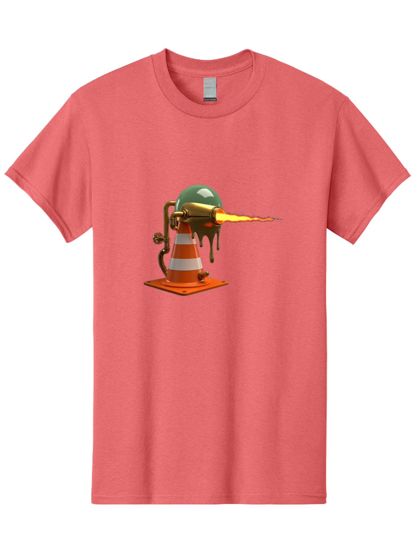 Traffic-Cone-Flamethrower Men'S Graphic Tee, 100% Cotton, Comfortable Casual Summer Wear, Machine Washable, Vintage Camera, Old Camera, Antique Camera, Black Camera, Classic Photography, Photography Equipment, Nostalgic Device, Film Camera, Ban840 10