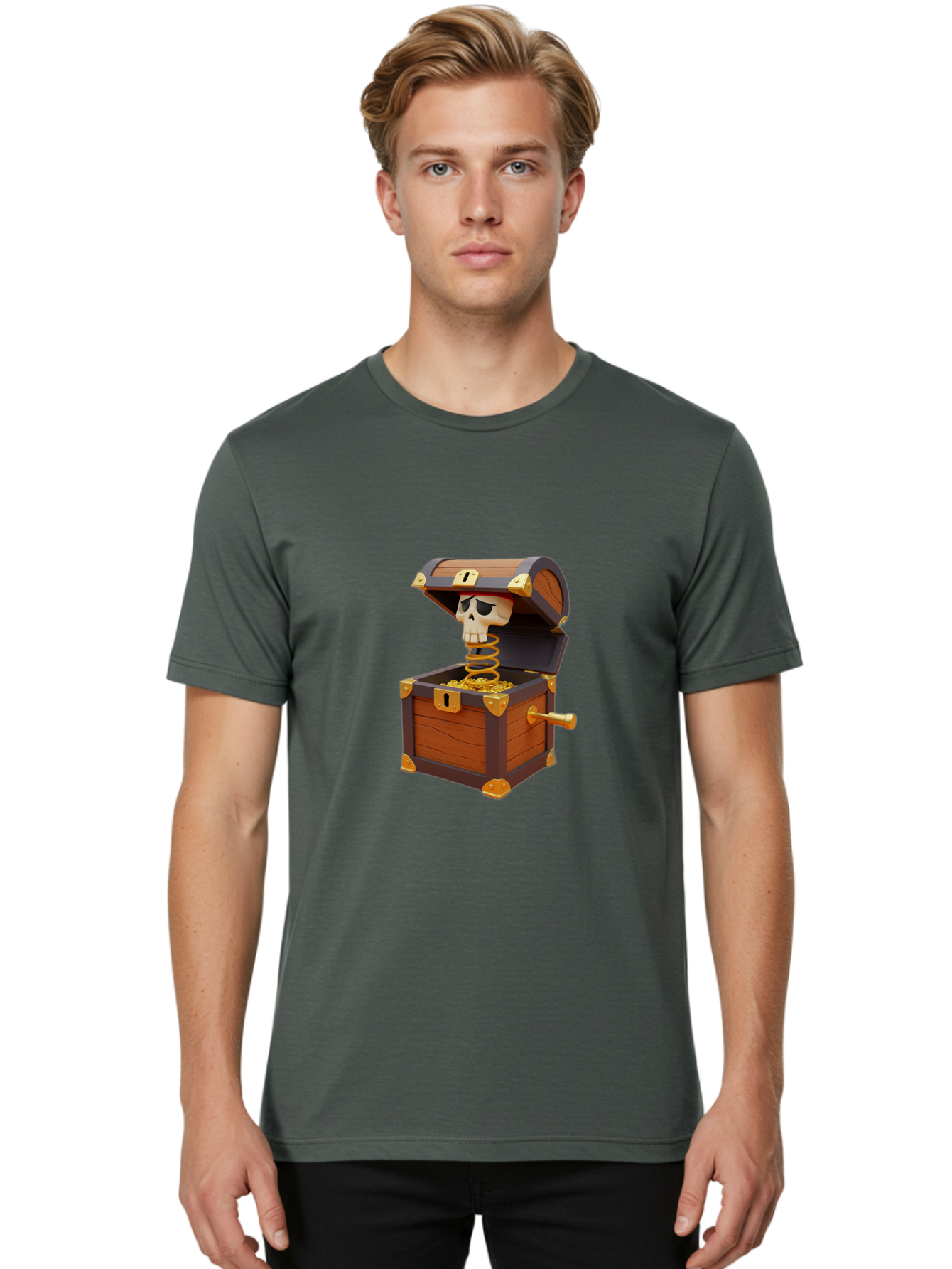 Treasure-Chest-Jack-In-The-Box Men'S Graphic Tee, 100% Cotton, Comfortable Casual Summer Wear, Machine Washable, Vintage Camera, Old Camera, Antique Camera, Black Camera, Classic Photography, Photography Equipment, Nostalgic Device, Ban847 26