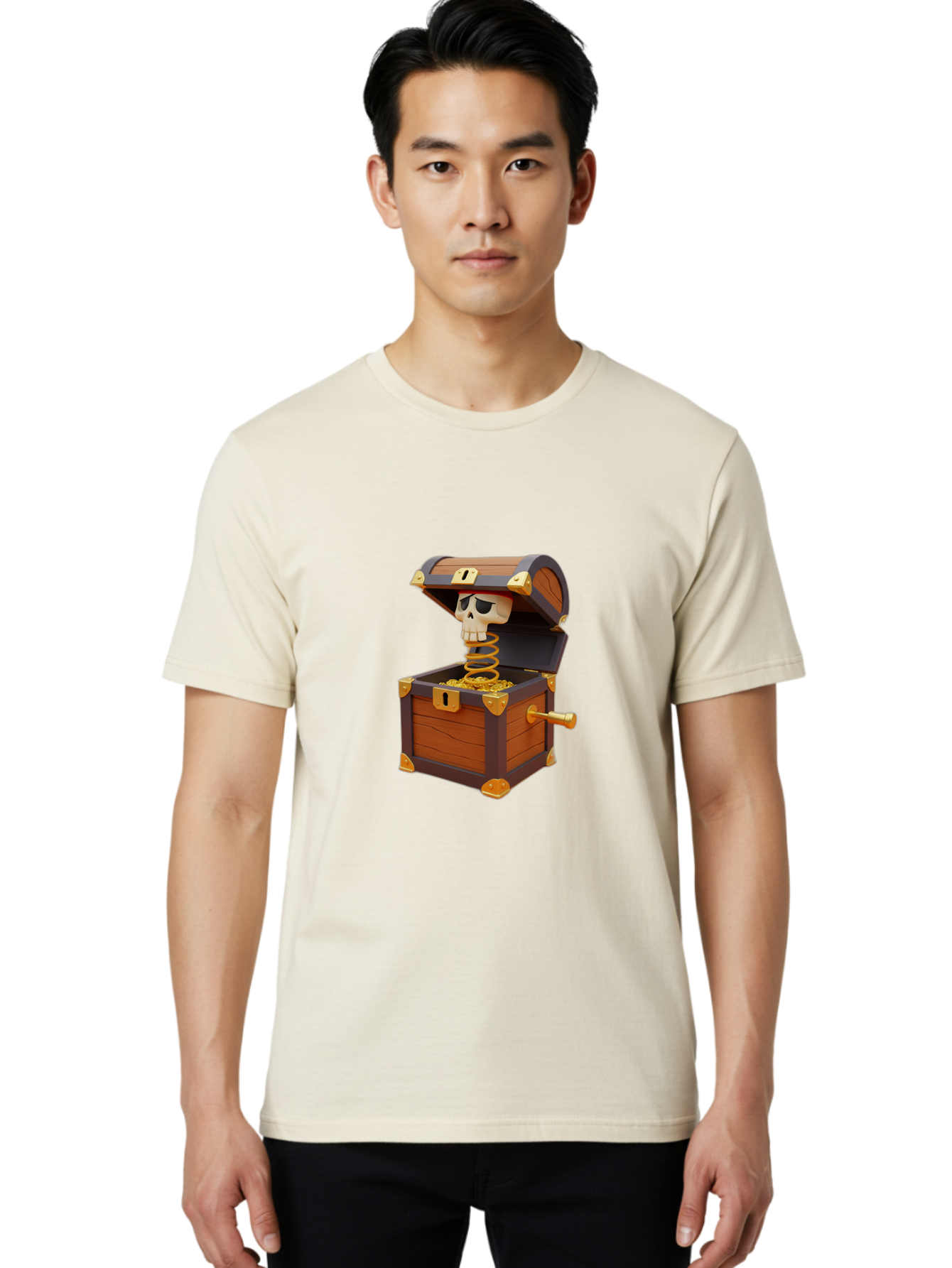 Treasure-Chest-Jack-In-The-Box Men'S Graphic Tee, 100% Cotton, Comfortable Casual Summer Wear, Machine Washable, Vintage Camera, Old Camera, Antique Camera, Black Camera, Classic Photography, Photography Equipment, Nostalgic Device, Ban847 19