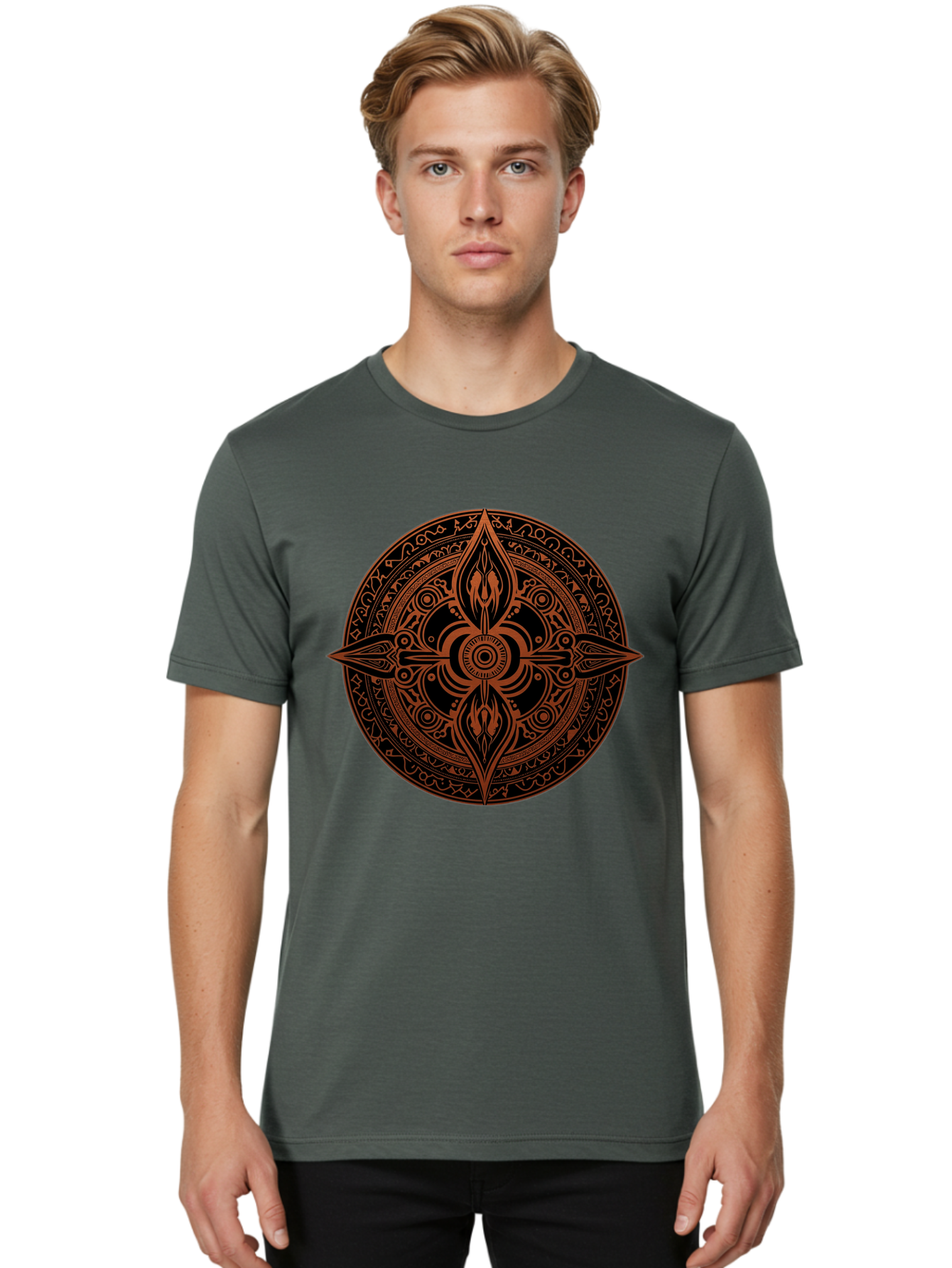 Tribal-Mandala Men'S Graphic Tee, 100% Cotton, Comfortable Casual Summer Wear, Machine Washable, Vintage Camera, Old Camera, Antique Camera, Black Camera, Classic Photography, Photography Equipment, Nostalgic Device, Film Camera, Camera Art Ban857 28