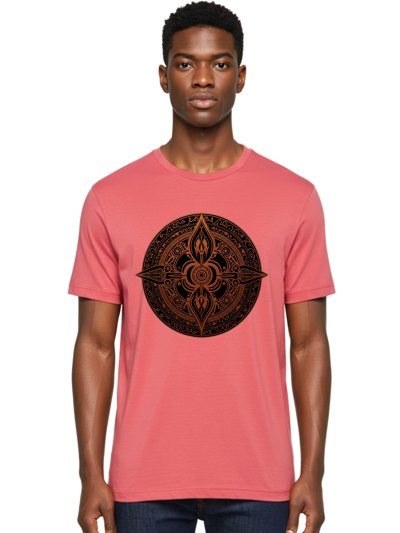 Tribal-Mandala Men'S Graphic Tee, 100% Cotton, Comfortable Casual Summer Wear, Machine Washable, Vintage Camera, Old Camera, Antique Camera, Black Camera, Classic Photography, Photography Equipment, Nostalgic Device, Film Camera, Camera Art Ban857 27