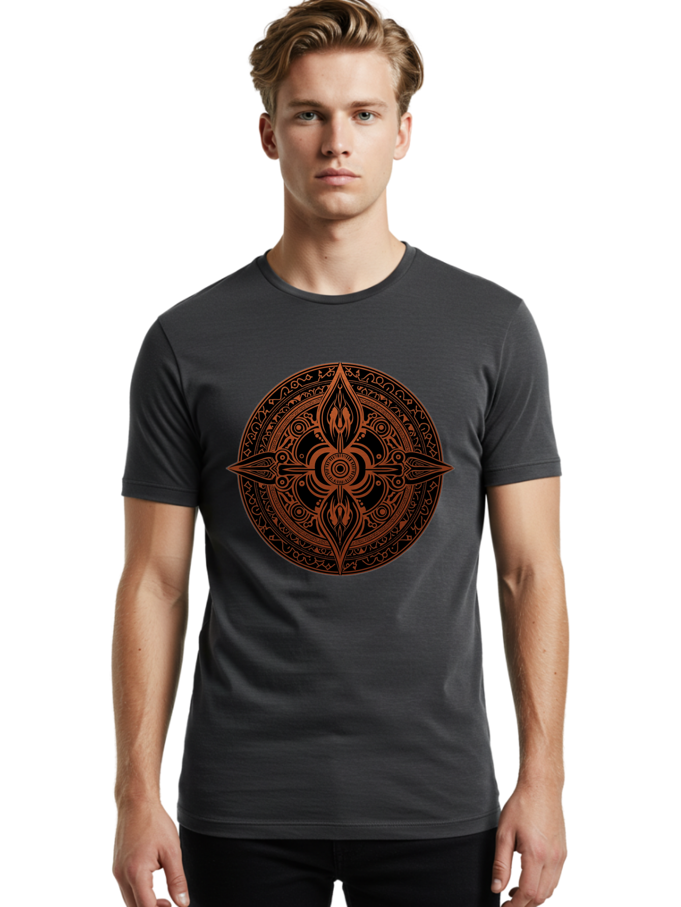 Tribal-Mandala Men'S Graphic Tee, 100% Cotton, Comfortable Casual Summer Wear, Machine Washable, Vintage Camera, Old Camera, Antique Camera, Black Camera, Classic Photography, Photography Equipment, Nostalgic Device, Film Camera, Camera Art Ban857 29