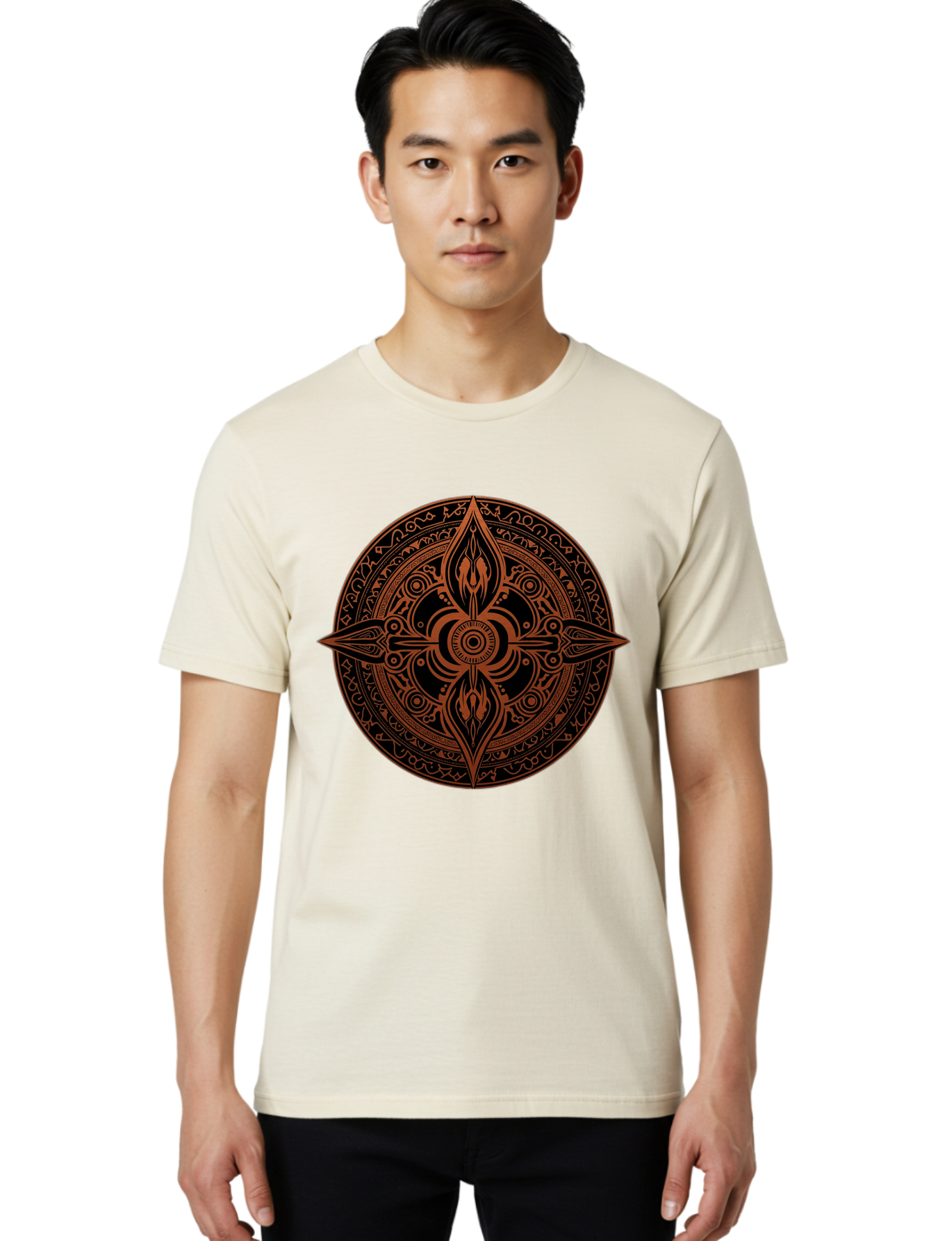 Tribal-Mandala Men'S Graphic Tee, 100% Cotton, Comfortable Casual Summer Wear, Machine Washable, Vintage Camera, Old Camera, Antique Camera, Black Camera, Classic Photography, Photography Equipment, Nostalgic Device, Film Camera, Camera Art Ban857 16