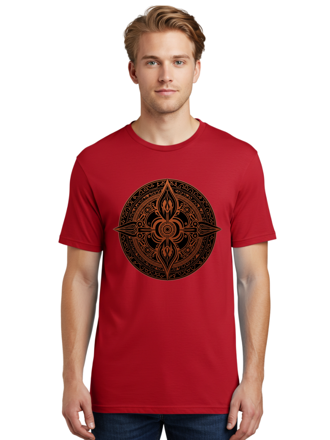 Tribal-Mandala Men'S Graphic Tee, 100% Cotton, Comfortable Casual Summer Wear, Machine Washable, Vintage Camera, Old Camera, Antique Camera, Black Camera, Classic Photography, Photography Equipment, Nostalgic Device, Film Camera, Camera Art Ban857 25