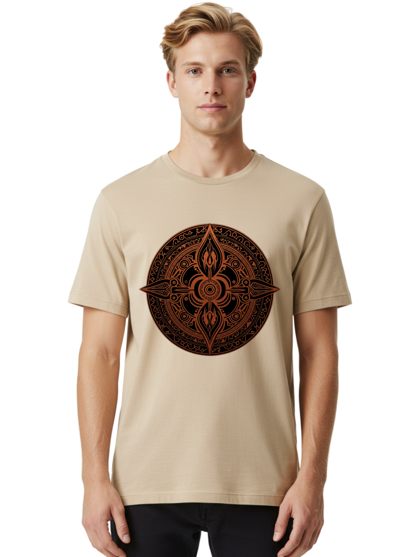 Tribal-Mandala Men'S Graphic Tee, 100% Cotton, Comfortable Casual Summer Wear, Machine Washable, Vintage Camera, Old Camera, Antique Camera, Black Camera, Classic Photography, Photography Equipment, Nostalgic Device, Film Camera, Camera Art Ban857 22