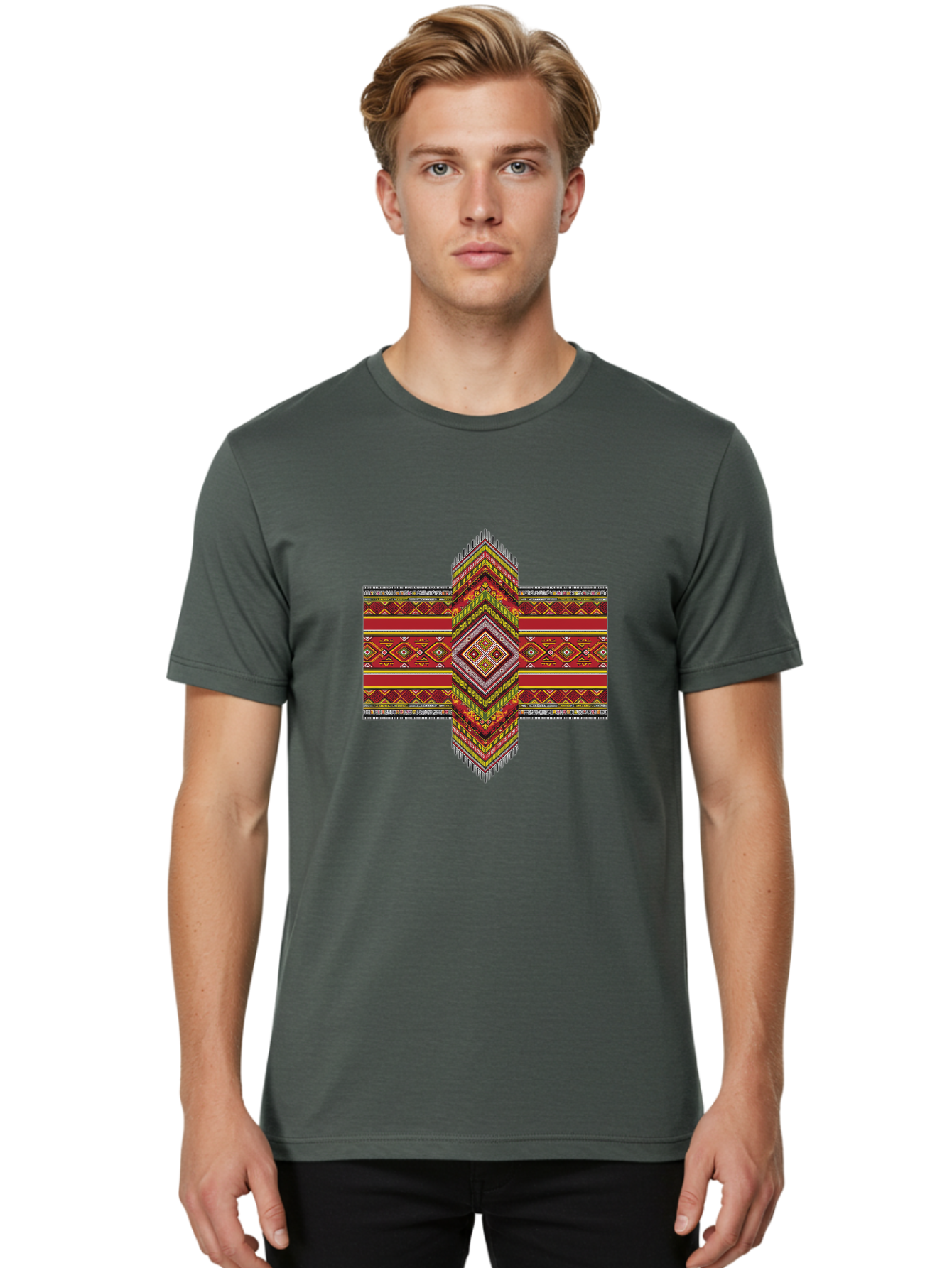 Tribal-Pattern-Cross Men'S Graphic Tee, 100% Cotton, Comfortable Casual Summer Wear, Machine Washable, Vintage Camera, Old Camera, Antique Camera, Black Camera, Classic Photography, Photography Equipment, Nostalgic Device, Film Camera, Ban858 16