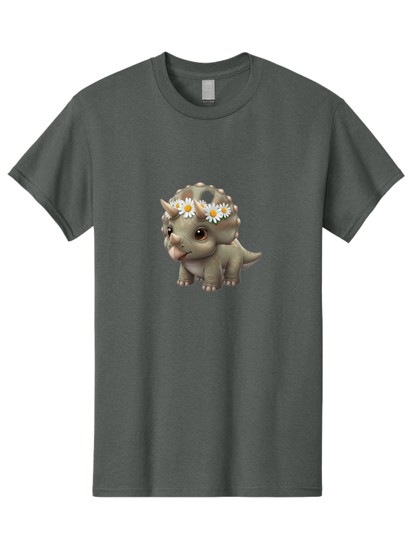Triceratops-With-Daisies Men'S Graphic Tee, 100% Cotton, Comfortable Casual Summer Wear, Machine Washable, Vintage Camera, Old Camera, Antique Camera, Black Camera, Classic Photography, Photography Equipment, Nostalgic Device, Film Camera, Ban861 9