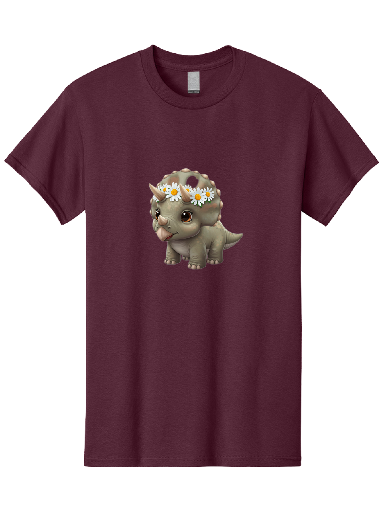 Triceratops-With-Daisies Men'S Graphic Tee, 100% Cotton, Comfortable Casual Summer Wear, Machine Washable, Vintage Camera, Old Camera, Antique Camera, Black Camera, Classic Photography, Photography Equipment, Nostalgic Device, Film Camera, Ban861 3