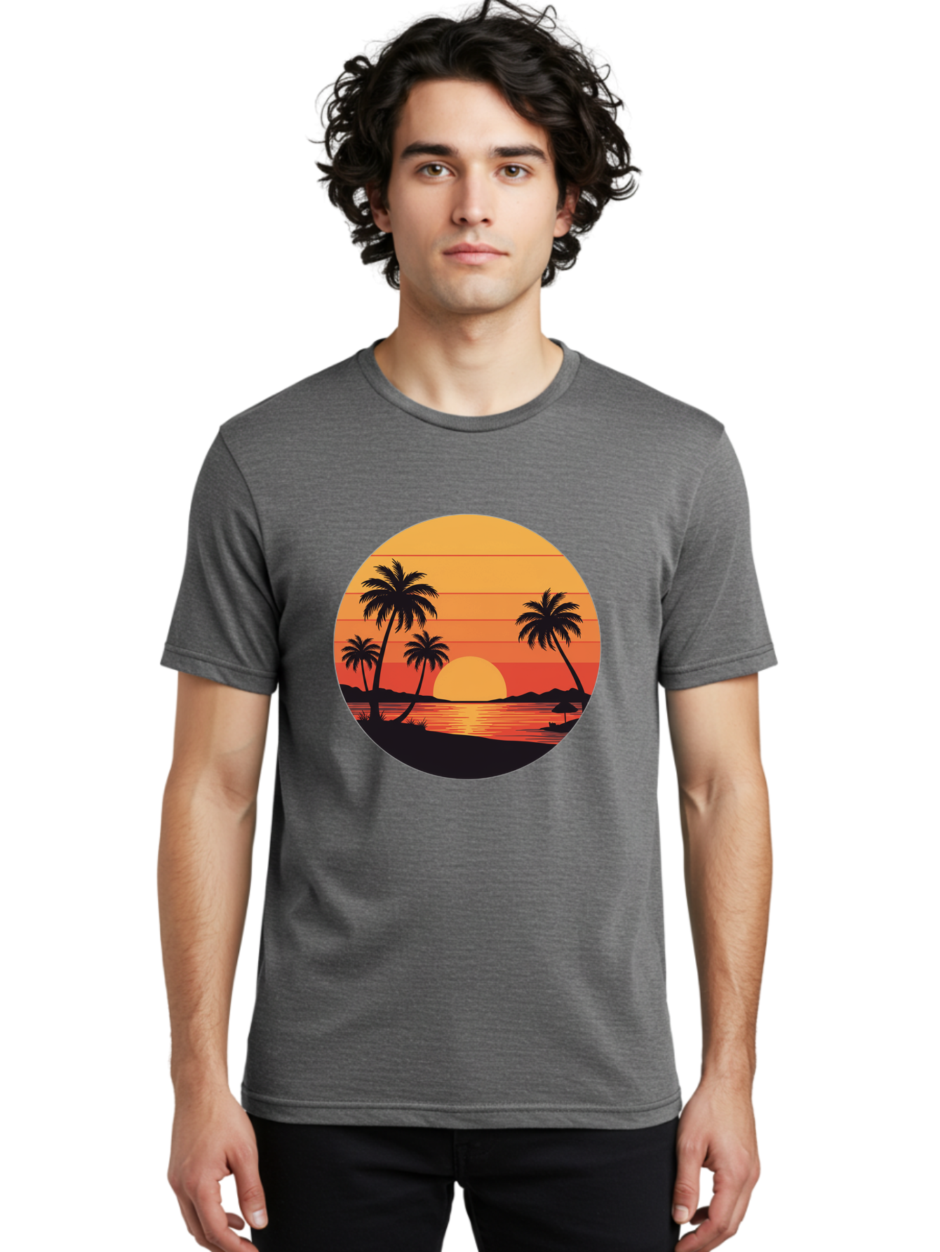Tropical-Sunset Men'S Graphic Tee, 100% Cotton, Comfortable Casual Summer Wear, Machine Washable, Vintage Camera, Old Camera, Antique Camera, Black Camera, Classic Photography, Photography Equipment, Nostalgic Device, Film Camera, Camera Art Ban862 18