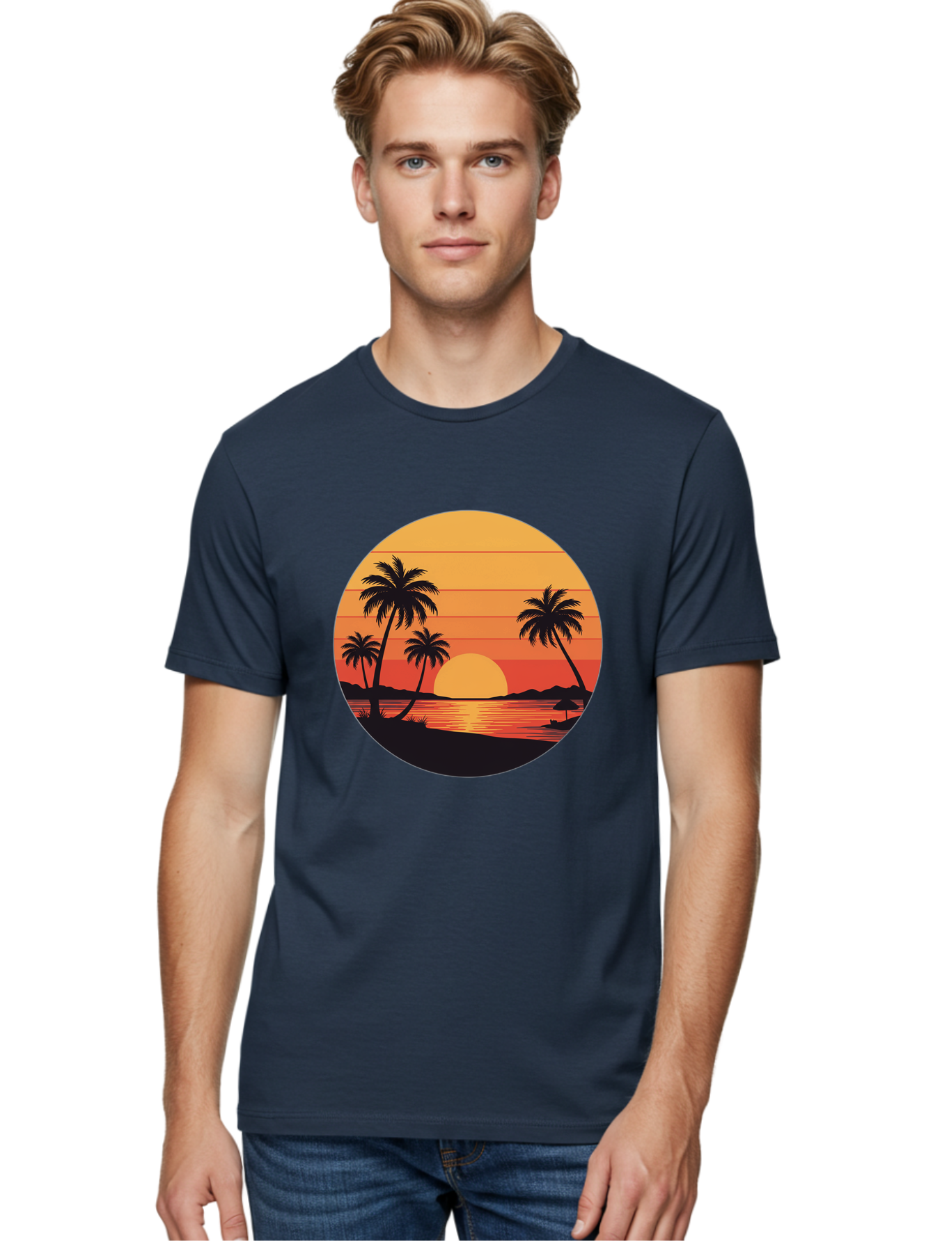 Tropical-Sunset Men'S Graphic Tee, 100% Cotton, Comfortable Casual Summer Wear, Machine Washable, Vintage Camera, Old Camera, Antique Camera, Black Camera, Classic Photography, Photography Equipment, Nostalgic Device, Film Camera, Camera Art Ban862 22