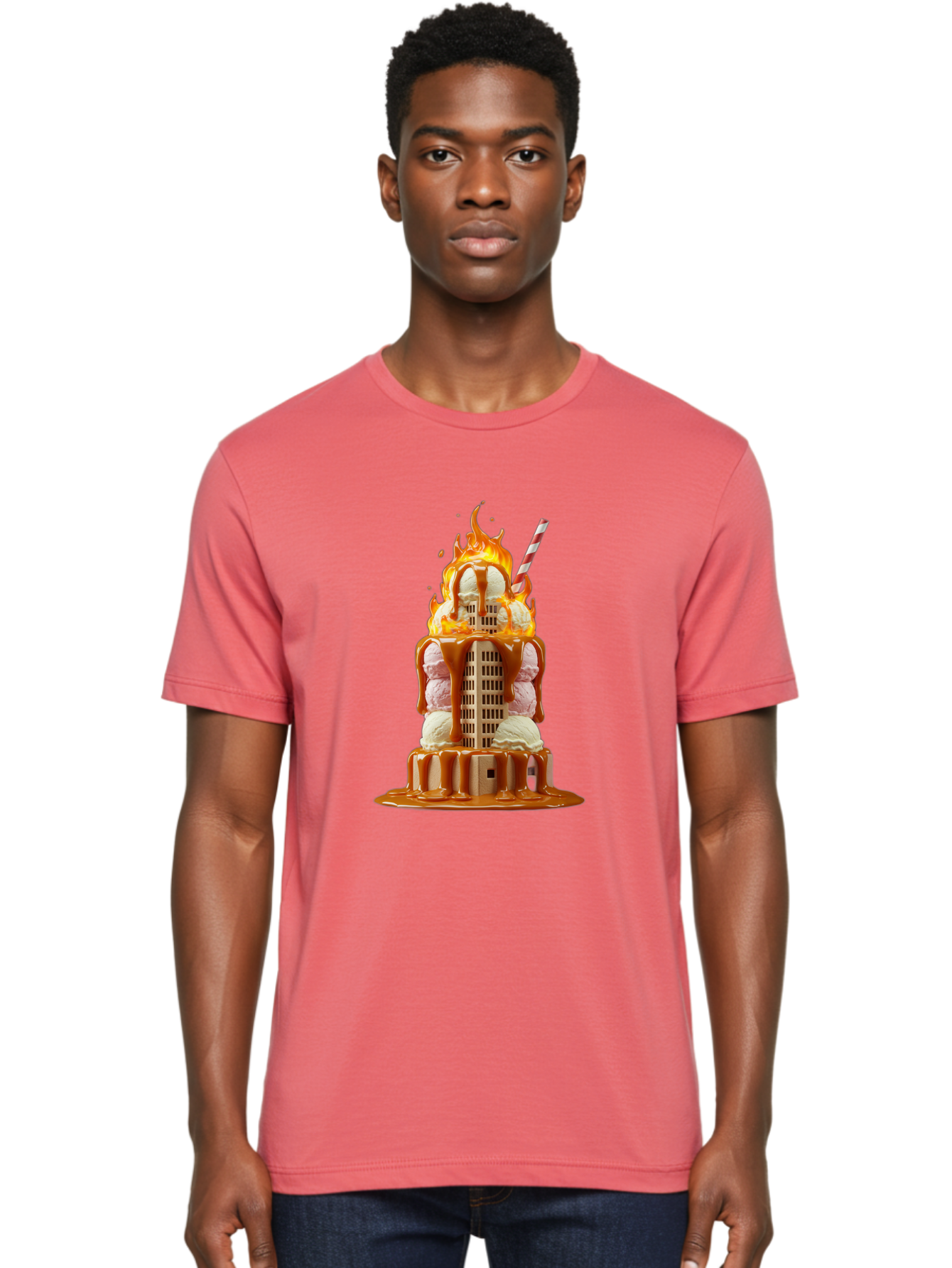 Twin-Towers-Ice-Cream Men'S Graphic Tee, 100% Cotton, Comfortable Casual Summer Wear, Machine Washable, Vintage Camera, Old Camera, Antique Camera, Black Camera, Classic Photography, Photography Equipment, Nostalgic Device, Film Camera, Ban878 20
