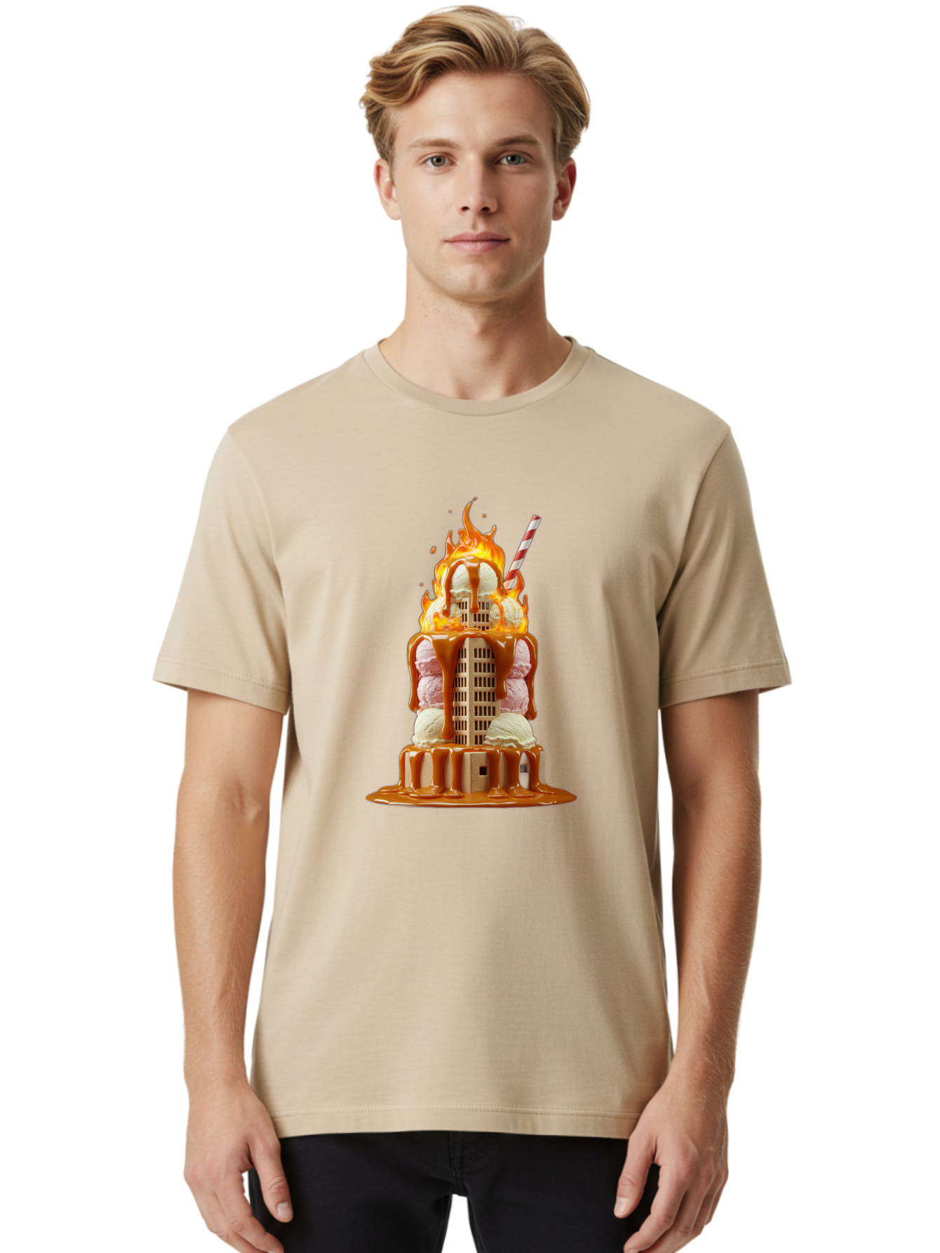 Twin-Towers-Ice-Cream Men'S Graphic Tee, 100% Cotton, Comfortable Casual Summer Wear, Machine Washable, Vintage Camera, Old Camera, Antique Camera, Black Camera, Classic Photography, Photography Equipment, Nostalgic Device, Film Camera, Ban878 23
