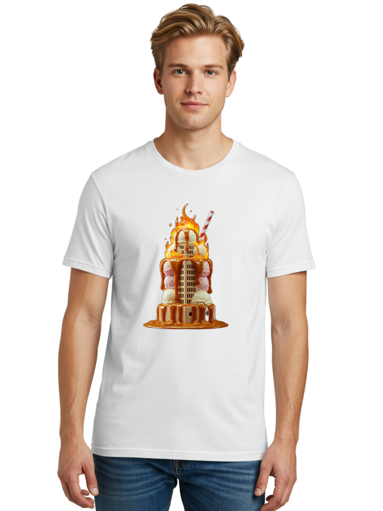 Twin-Towers-Ice-Cream Men'S Graphic Tee, 100% Cotton, Comfortable Casual Summer Wear, Machine Washable, Vintage Camera, Old Camera, Antique Camera, Black Camera, Classic Photography, Photography Equipment, Nostalgic Device, Film Camera, Ban878 26