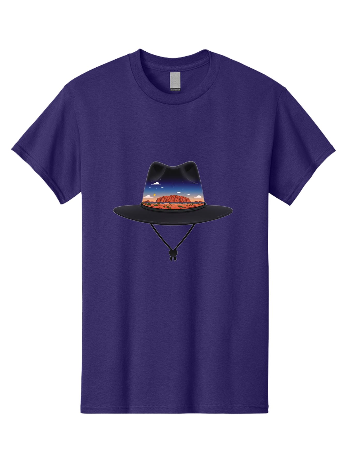 Uluru-Sunset-Hat Men'S Graphic Tee, 100% Cotton, Comfortable Casual Summer Wear, Machine Washable, Vintage Camera, Old Camera, Antique Camera, Black Camera, Classic Photography, Photography Equipment, Nostalgic Device, Film Camera, Camera Art Ban886 6
