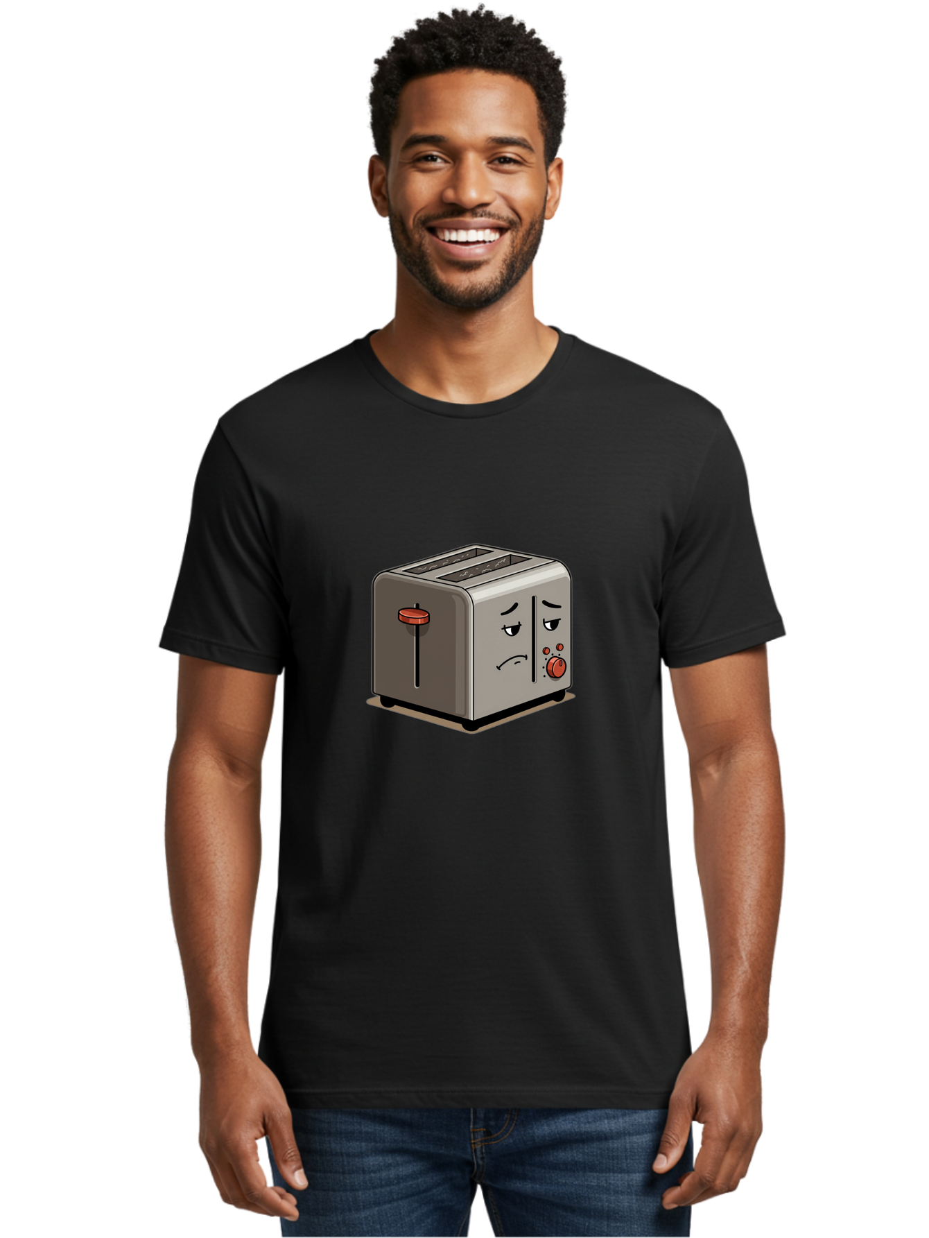 Unhappy-Toaster-1 Men'S Graphic Tee, 100% Cotton, Comfortable Casual Summer Wear, Machine Washable, Vintage Camera, Old Camera, Antique Camera, Black Camera, Classic Photography, Photography Equipment, Nostalgic Device, Film Camera, Camera Art Ban889 25