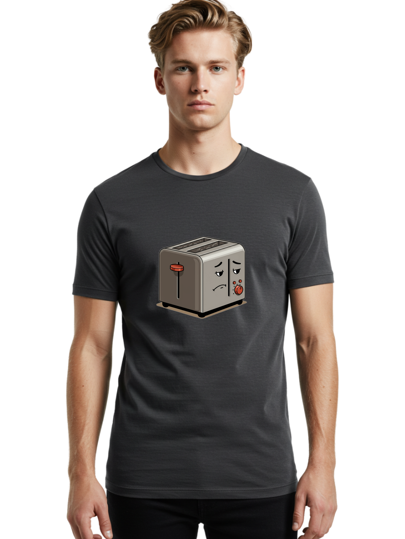 Unhappy-Toaster-1 Men'S Graphic Tee, 100% Cotton, Comfortable Casual Summer Wear, Machine Washable, Vintage Camera, Old Camera, Antique Camera, Black Camera, Classic Photography, Photography Equipment, Nostalgic Device, Film Camera, Camera Art Ban889 23