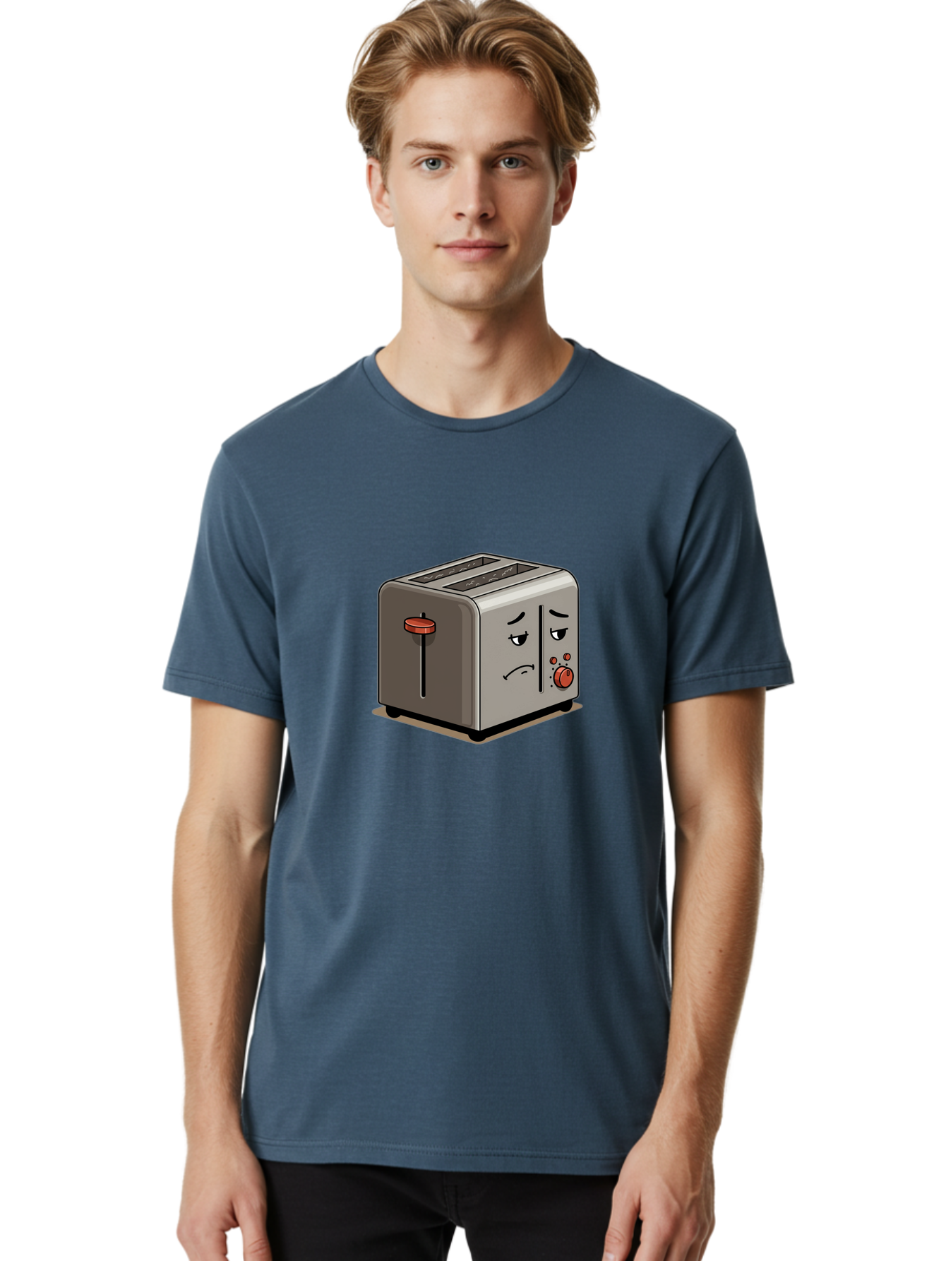 Unhappy-Toaster-1 Men'S Graphic Tee, 100% Cotton, Comfortable Casual Summer Wear, Machine Washable, Vintage Camera, Old Camera, Antique Camera, Black Camera, Classic Photography, Photography Equipment, Nostalgic Device, Film Camera, Camera Art Ban889 24