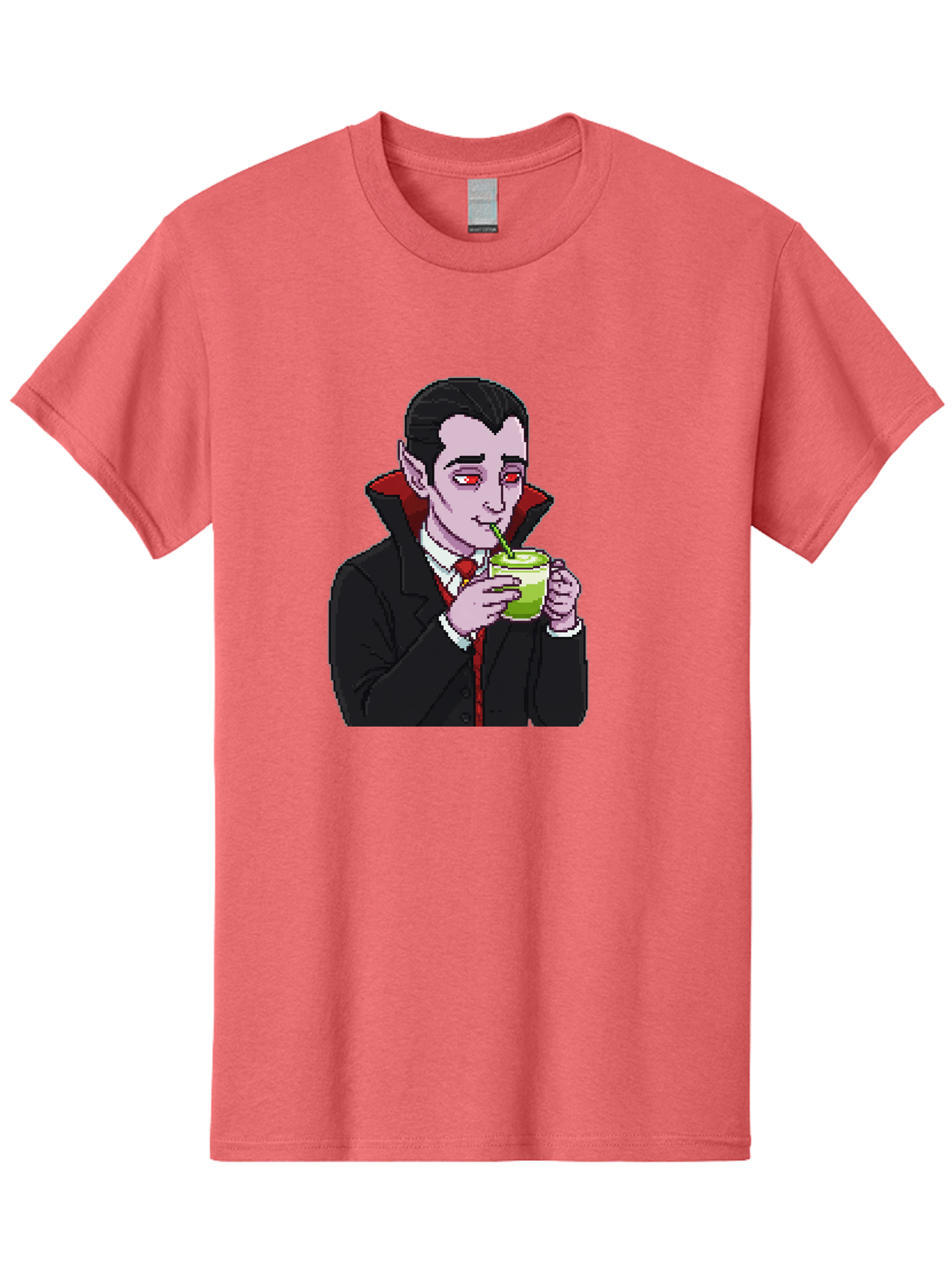 Vampire-Drinking-Matcha-2 Men'S Graphic Tee, 100% Cotton, Comfortable Casual Summer Wear, Machine Washable, Vintage Camera, Old Camera, Antique Camera, Black Camera, Classic Photography, Photography Equipment, Nostalgic Device, Film Camera, Ban896 14