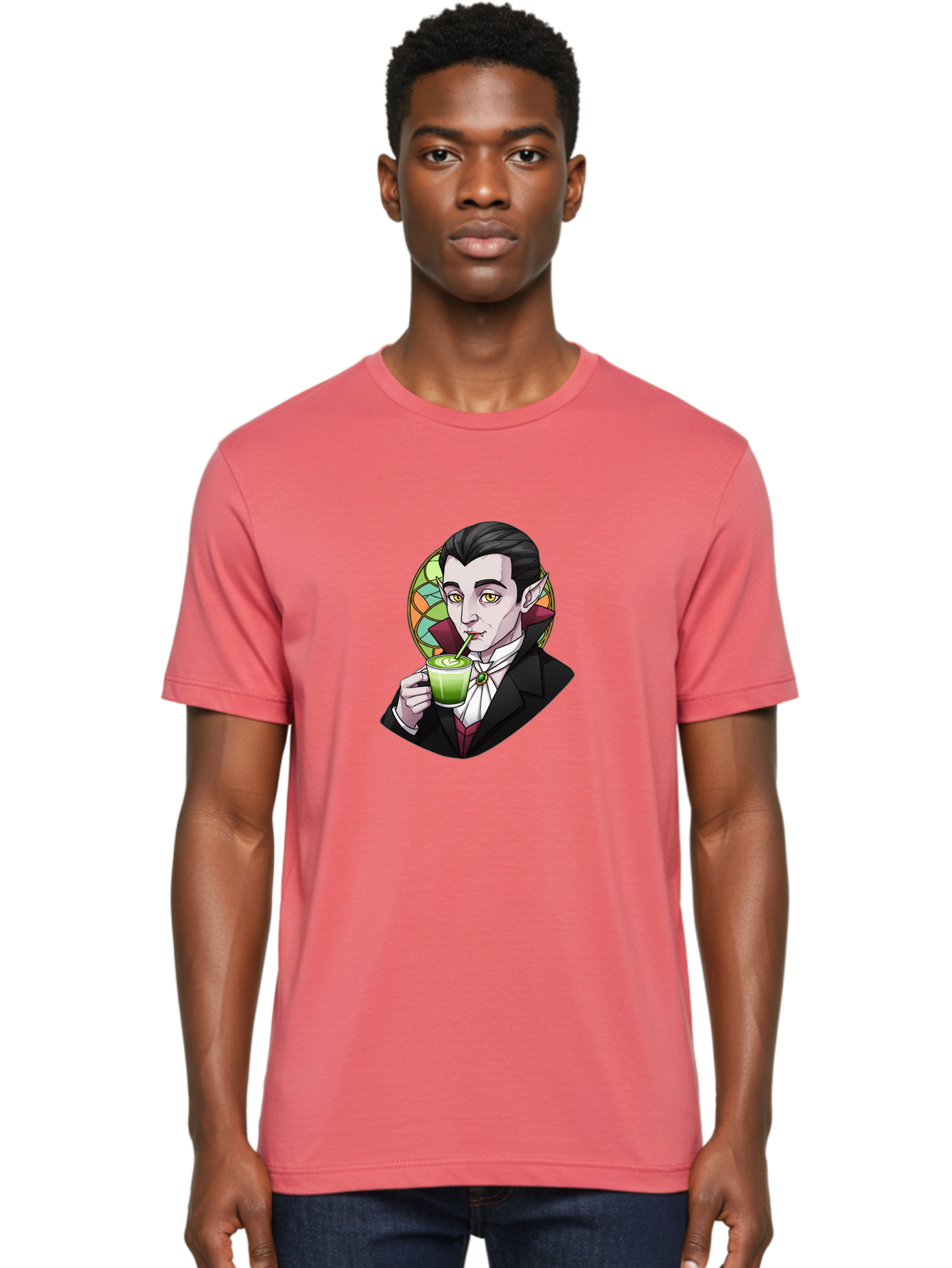 Vampire-Drinking-Matcha-3 Men'S Graphic Tee, 100% Cotton, Comfortable Casual Summer Wear, Machine Washable, Vintage Camera, Old Camera, Antique Camera, Black Camera, Classic Photography, Photography Equipment, Nostalgic Device, Film Camera, Ban897 30