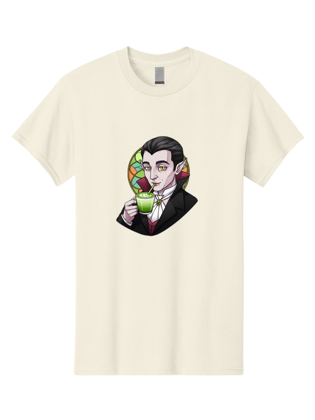 Vampire-Drinking-Matcha-3 Men'S Graphic Tee, 100% Cotton, Comfortable Casual Summer Wear, Machine Washable, Vintage Camera, Old Camera, Antique Camera, Black Camera, Classic Photography, Photography Equipment, Nostalgic Device, Film Camera, Ban897 6