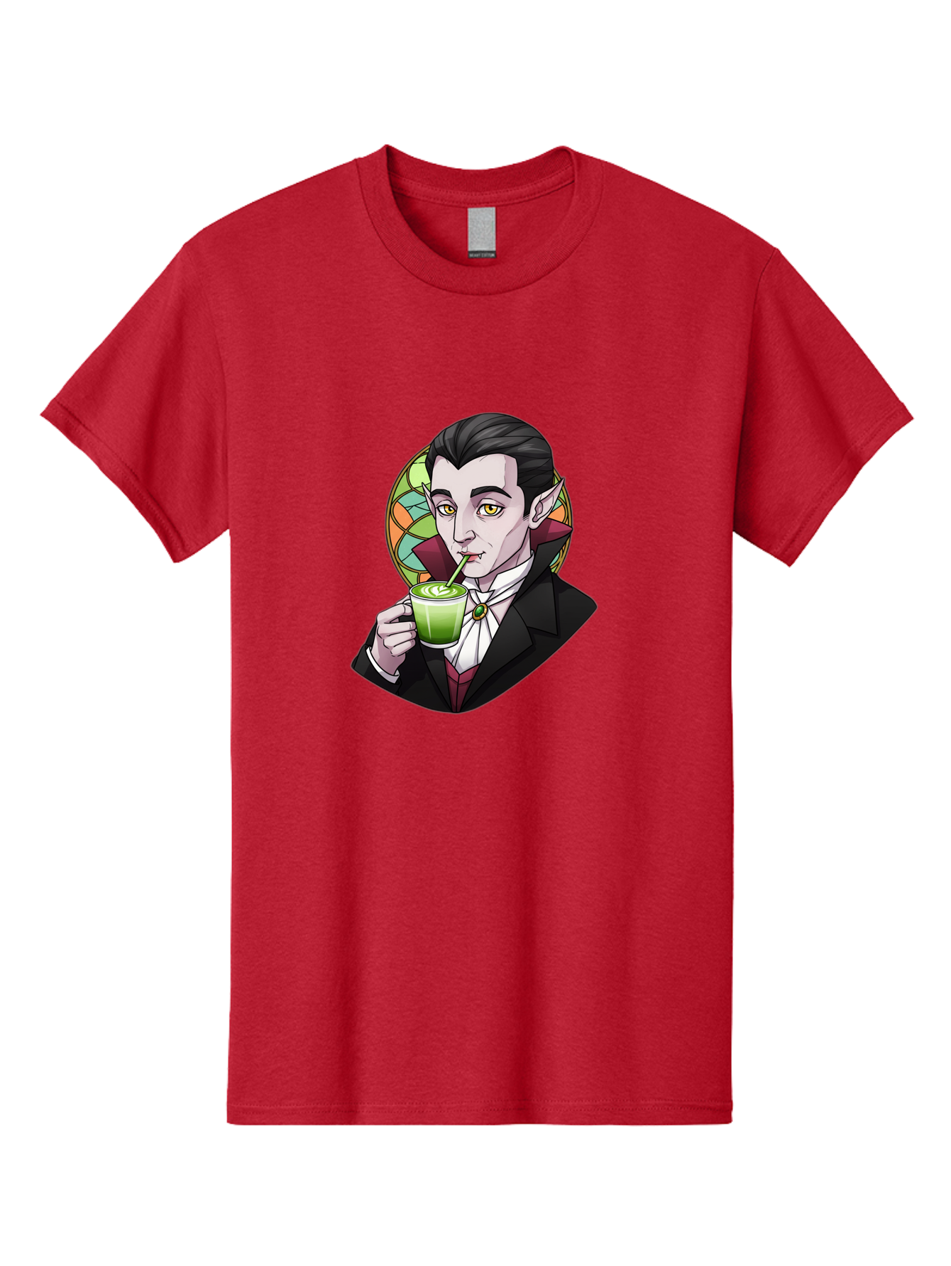 Vampire-Drinking-Matcha-3 Men'S Graphic Tee, 100% Cotton, Comfortable Casual Summer Wear, Machine Washable, Vintage Camera, Old Camera, Antique Camera, Black Camera, Classic Photography, Photography Equipment, Nostalgic Device, Film Camera, Ban897 11