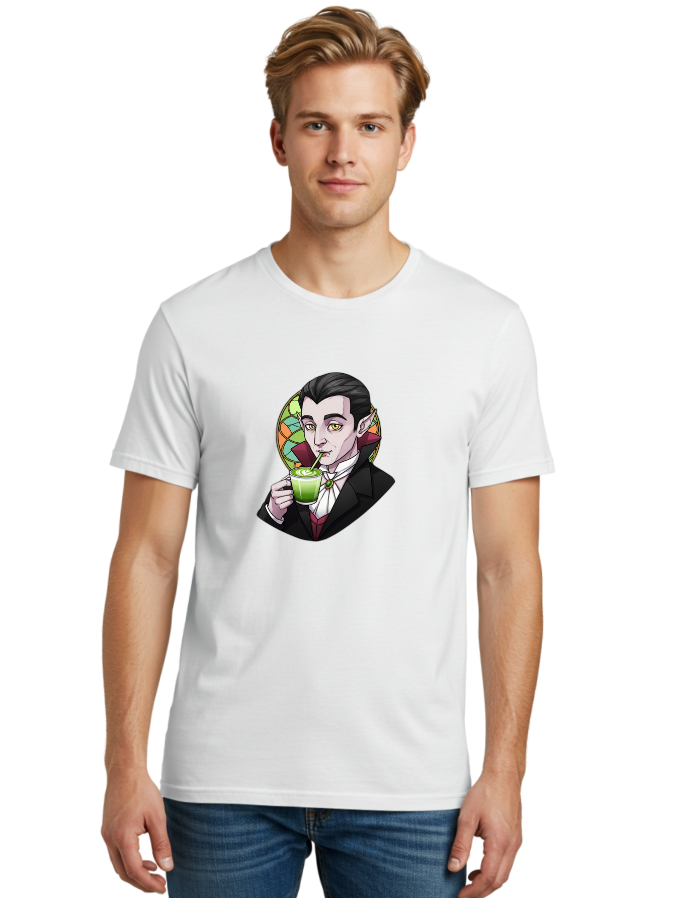 Vampire-Drinking-Matcha-3 Men'S Graphic Tee, 100% Cotton, Comfortable Casual Summer Wear, Machine Washable, Vintage Camera, Old Camera, Antique Camera, Black Camera, Classic Photography, Photography Equipment, Nostalgic Device, Film Camera, Ban897 19