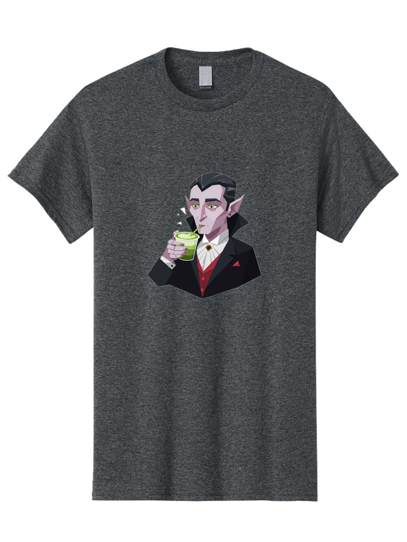 Vampire-Drinking-Matcha-5 Men'S Graphic Tee, 100% Cotton, Comfortable Casual Summer Wear, Machine Washable, Vintage Camera, Old Camera, Antique Camera, Black Camera, Classic Photography, Photography Equipment, Nostalgic Device, Film Camera, Ban899 10