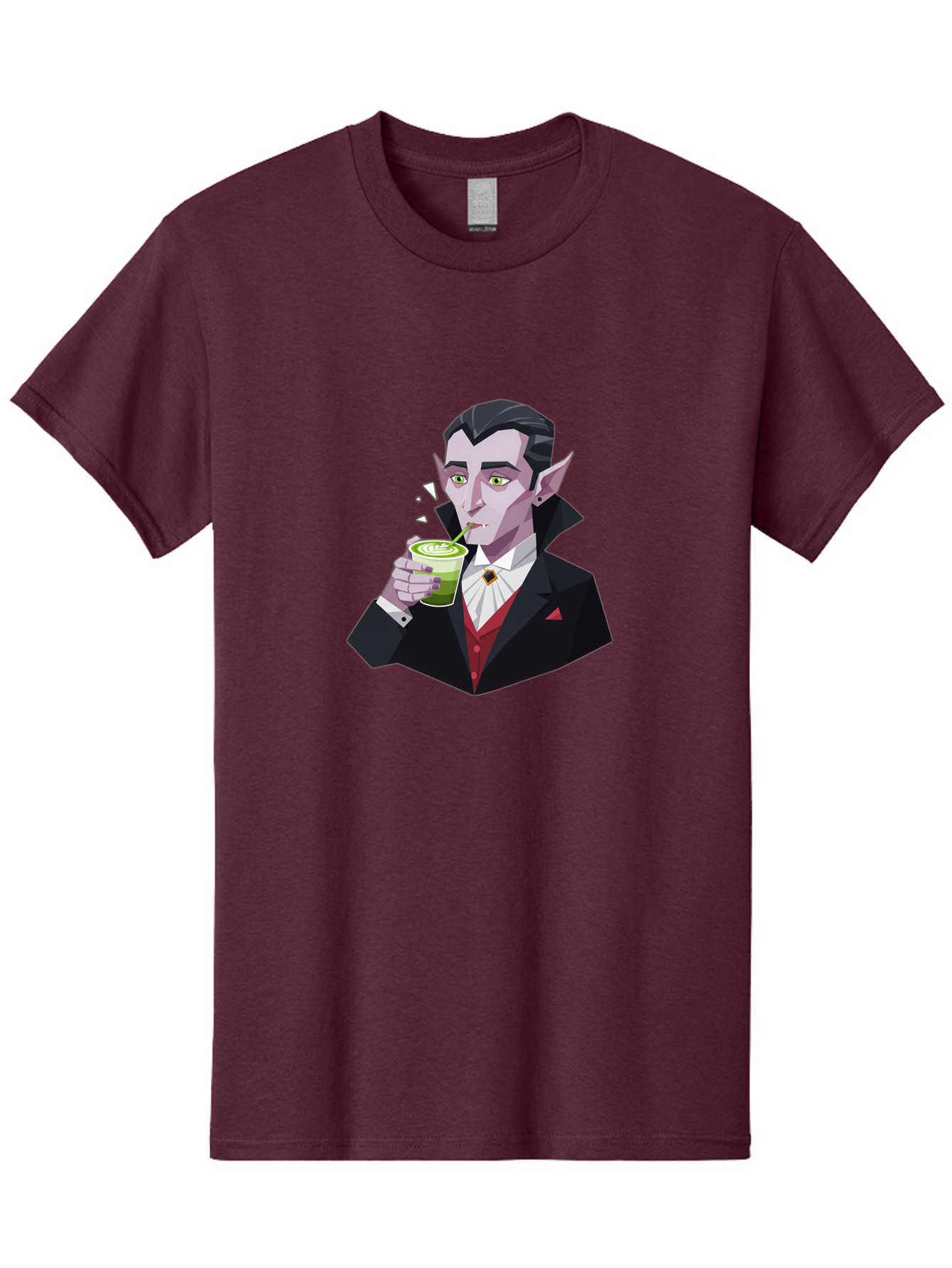 Vampire-Drinking-Matcha-5 Men'S Graphic Tee, 100% Cotton, Comfortable Casual Summer Wear, Machine Washable, Vintage Camera, Old Camera, Antique Camera, Black Camera, Classic Photography, Photography Equipment, Nostalgic Device, Film Camera, Ban899 14