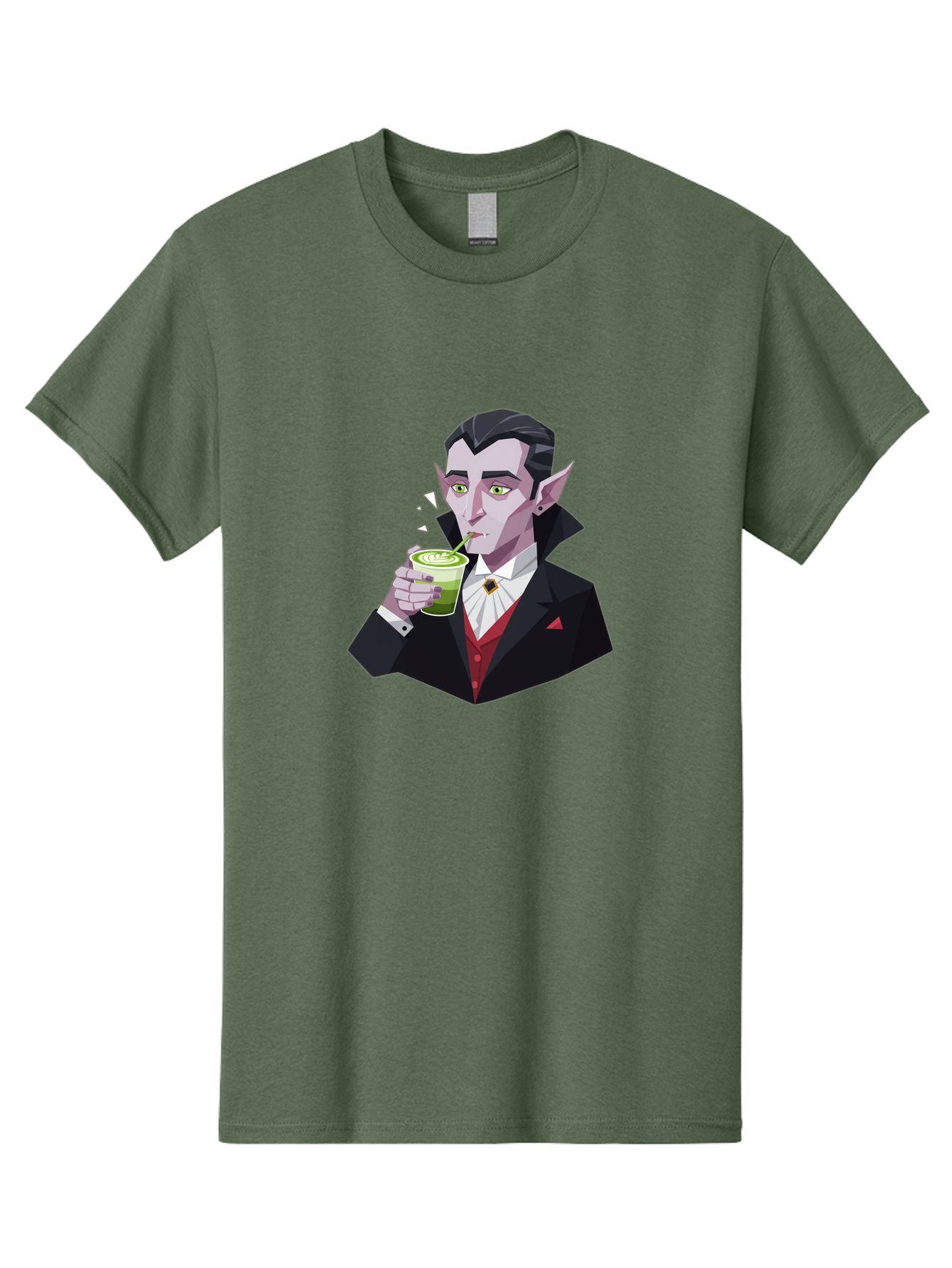 Vampire-Drinking-Matcha-5 Men'S Graphic Tee, 100% Cotton, Comfortable Casual Summer Wear, Machine Washable, Vintage Camera, Old Camera, Antique Camera, Black Camera, Classic Photography, Photography Equipment, Nostalgic Device, Film Camera, Ban899 13