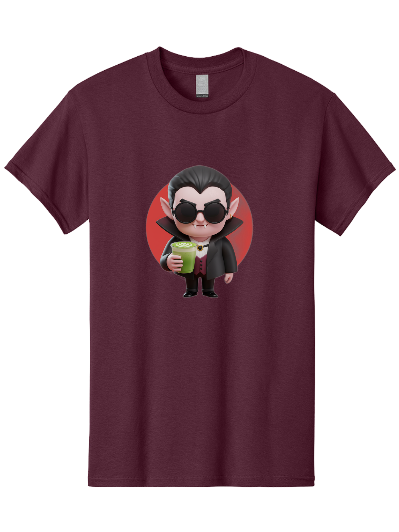 Vampire-Drinking-Matcha Men'S Graphic Tee, 100% Cotton, Comfortable Casual Summer Wear, Machine Washable, Vintage Camera, Old Camera, Antique Camera, Black Camera, Classic Photography, Photography Equipment, Nostalgic Device, Film Camera, Ban900 9